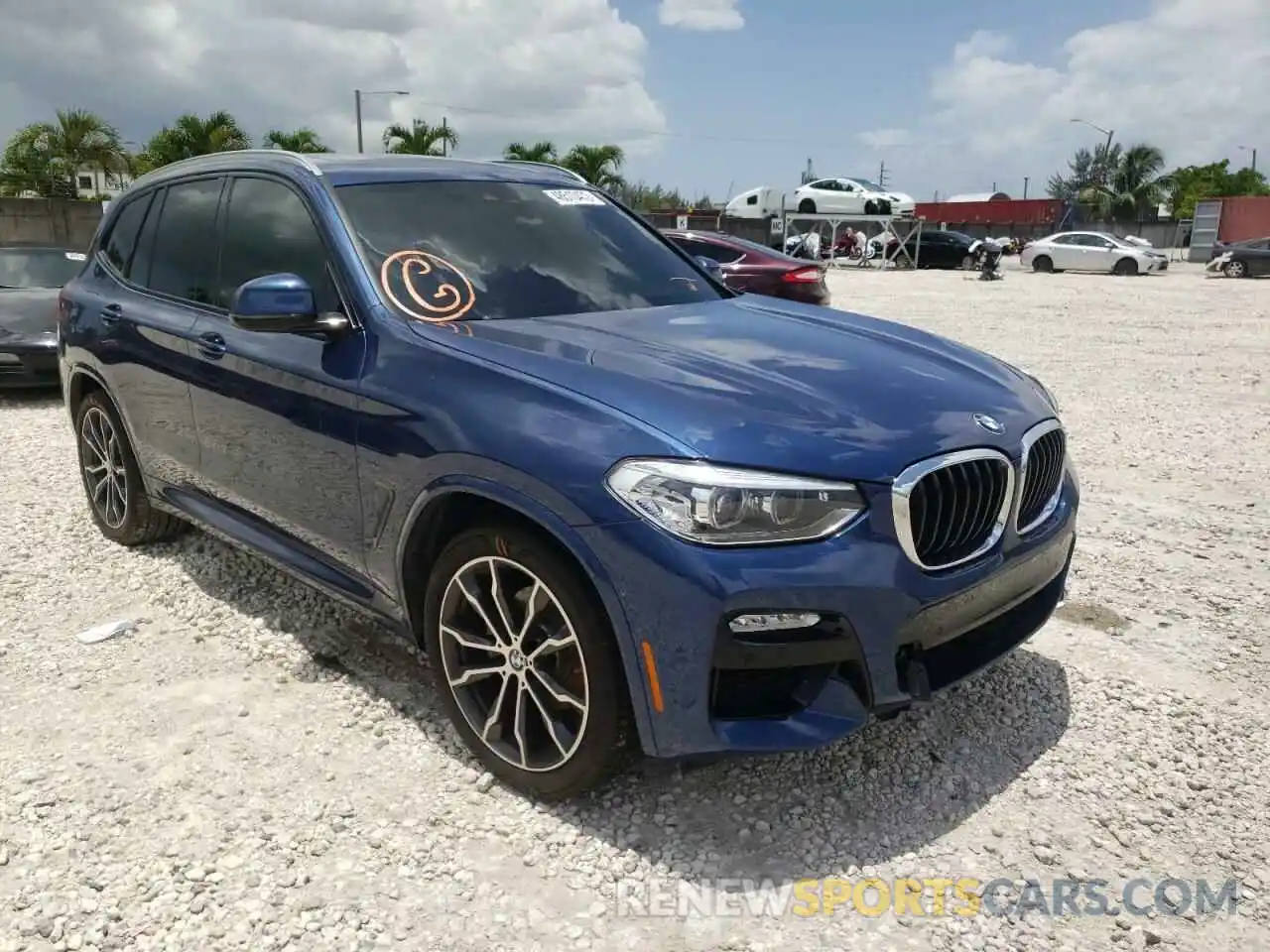 1 Photograph of a damaged car 5UXTR7C50KLF33634 BMW X3 2019