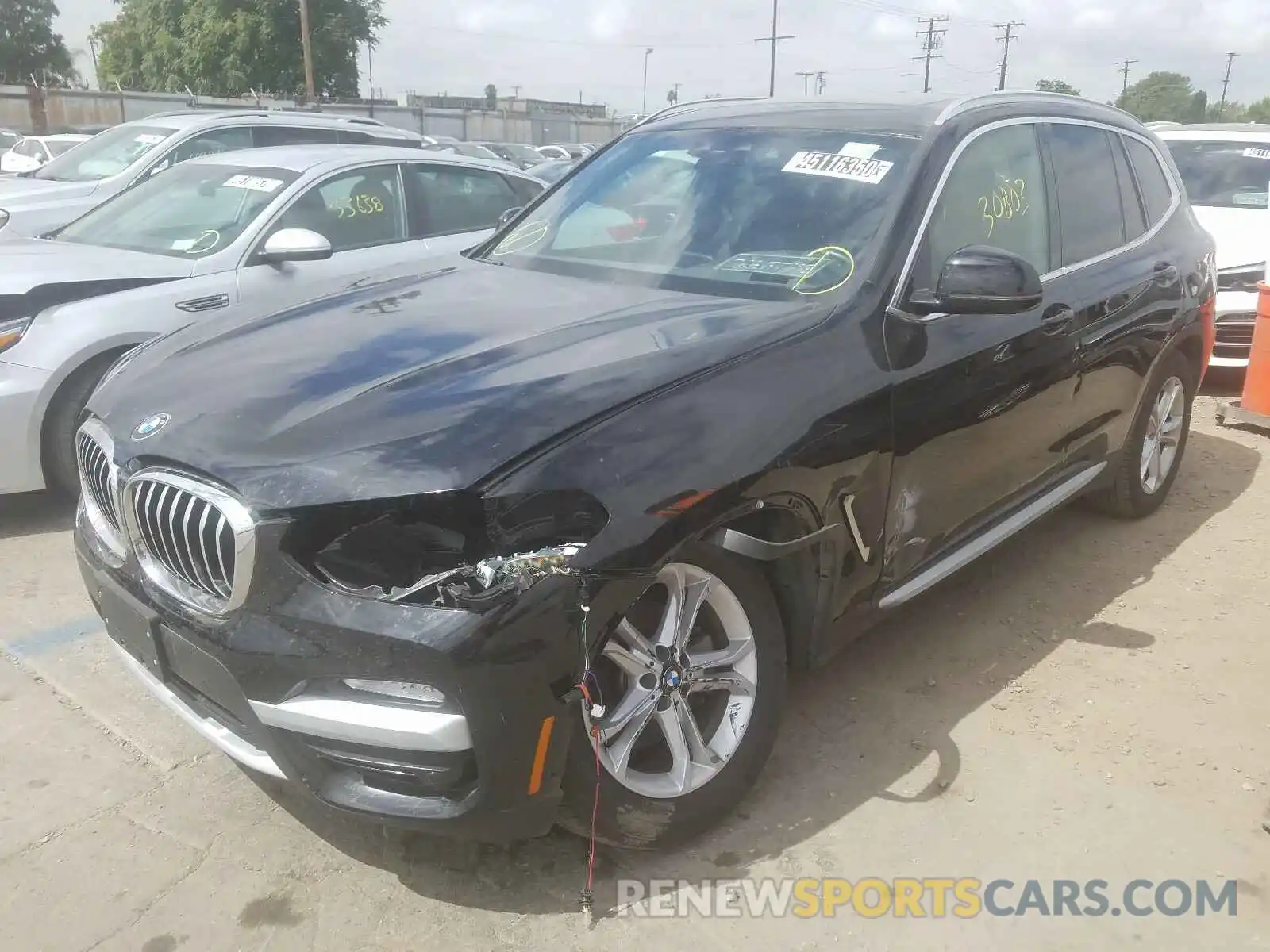 2 Photograph of a damaged car 5UXTR7C50KLF34492 BMW X3 2019