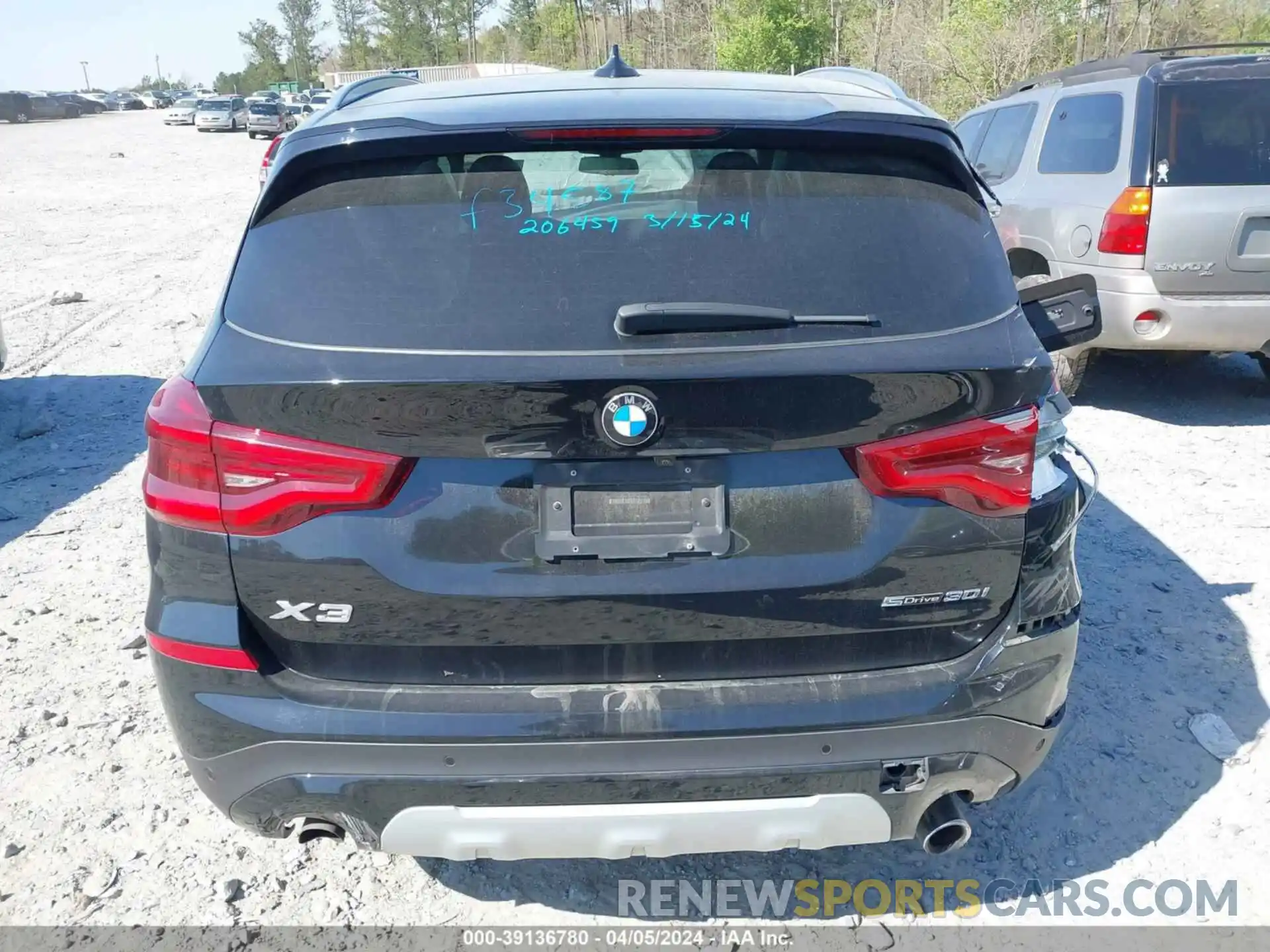 15 Photograph of a damaged car 5UXTR7C50KLF34587 BMW X3 2019