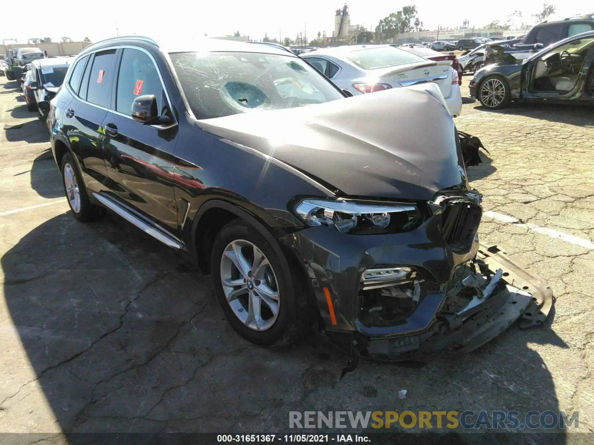 1 Photograph of a damaged car 5UXTR7C50KLF35688 BMW X3 2019