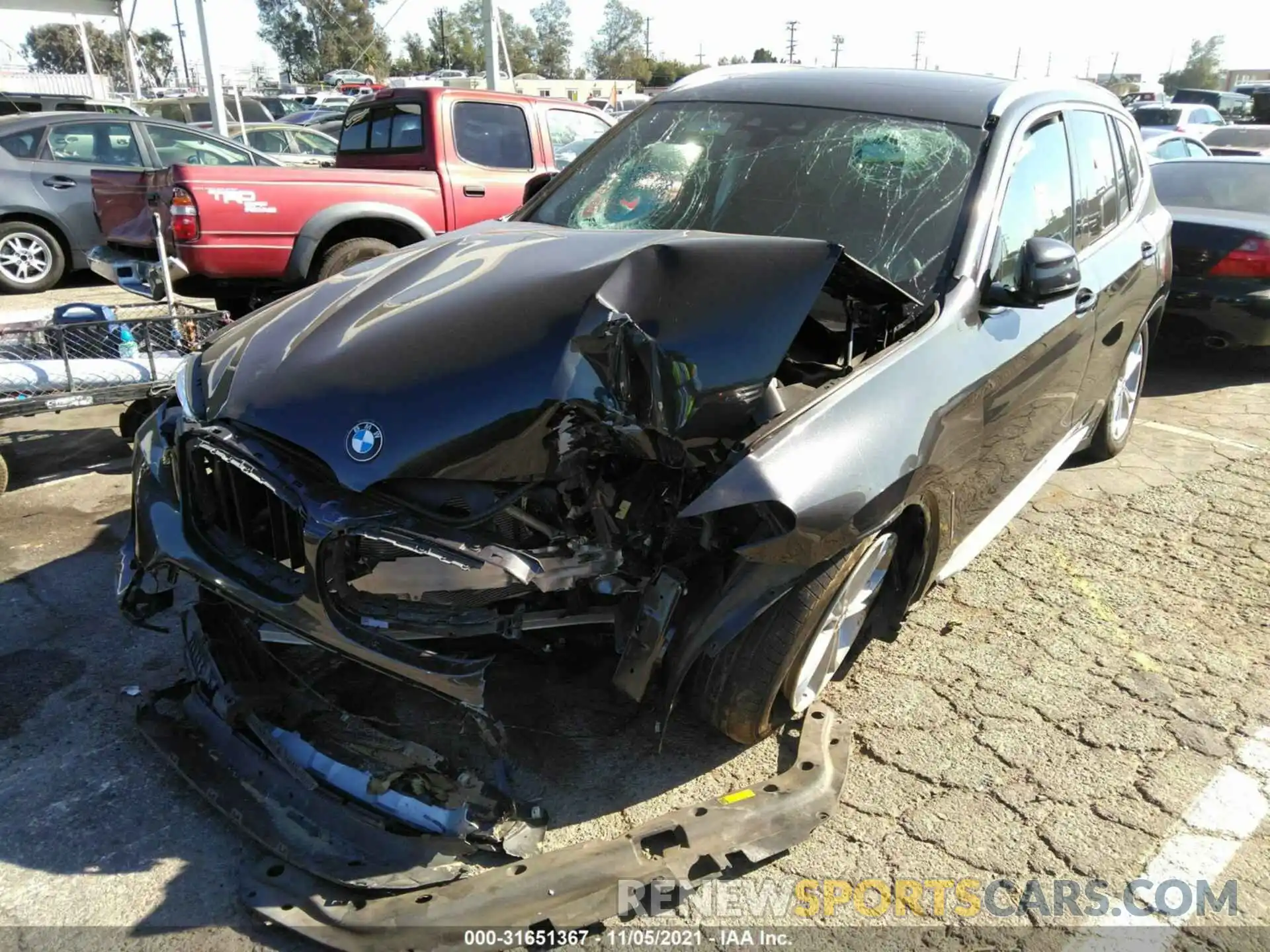 2 Photograph of a damaged car 5UXTR7C50KLF35688 BMW X3 2019