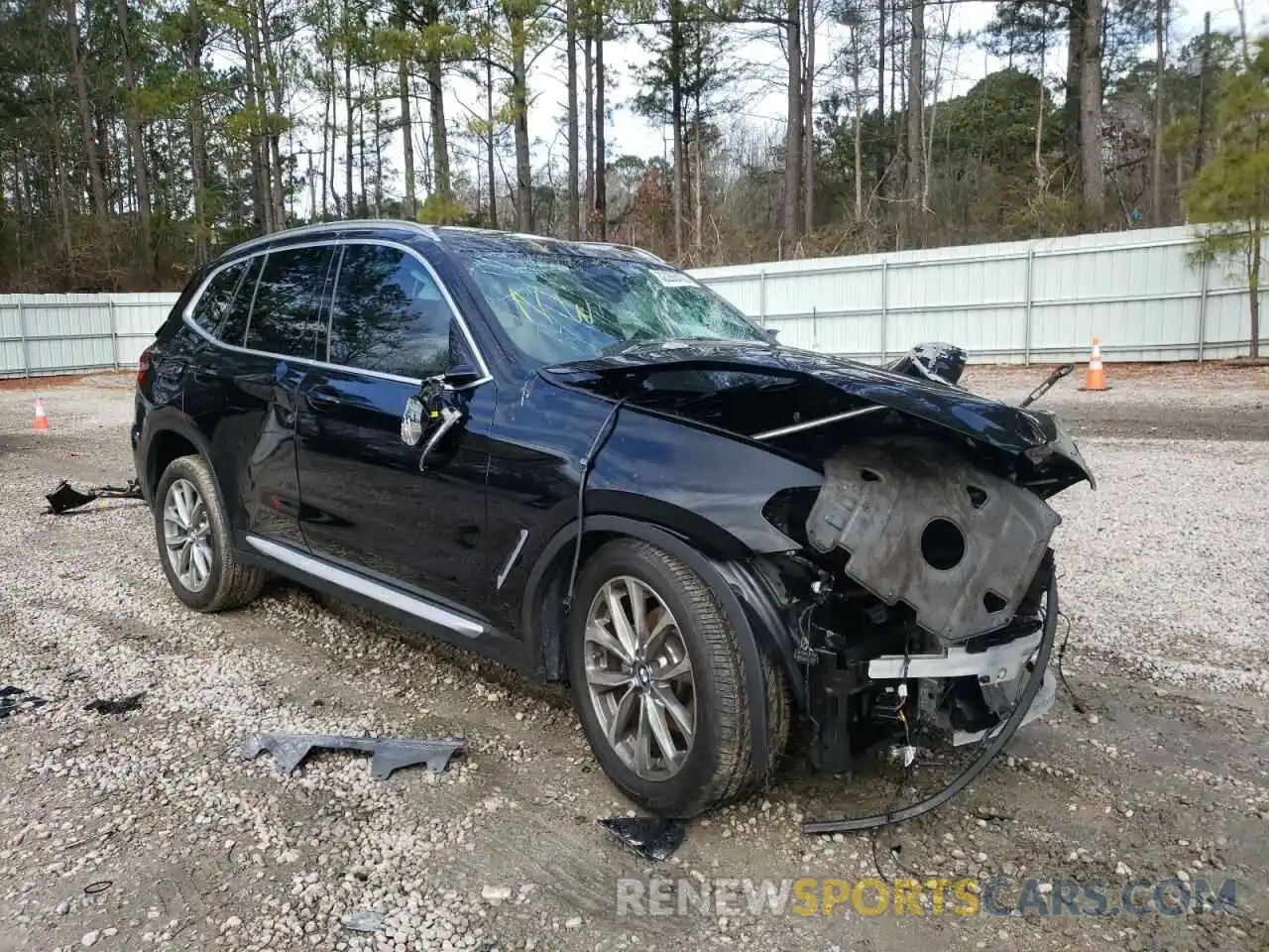 1 Photograph of a damaged car 5UXTR7C50KLF36937 BMW X3 2019