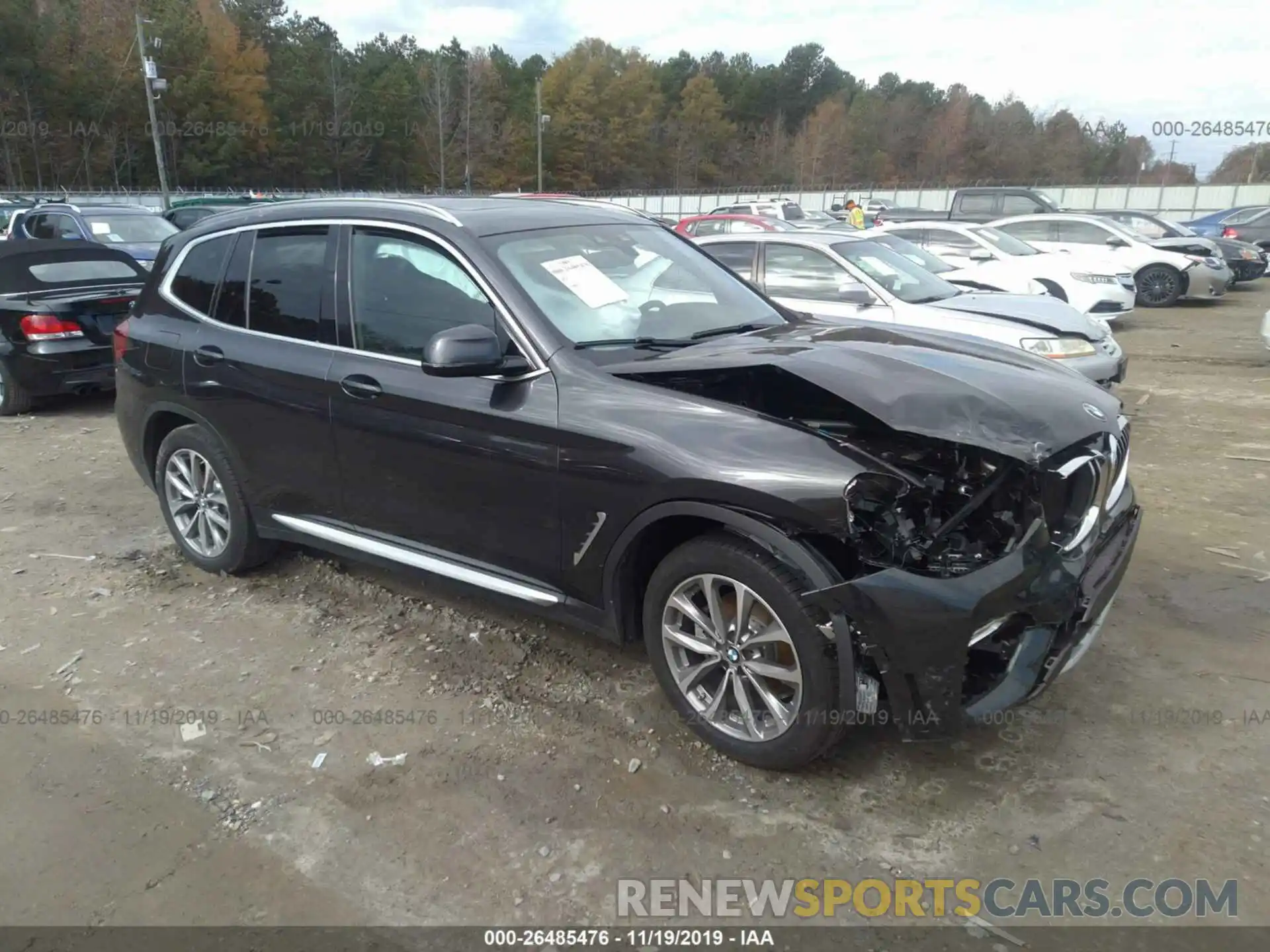 1 Photograph of a damaged car 5UXTR7C50KLF37599 BMW X3 2019