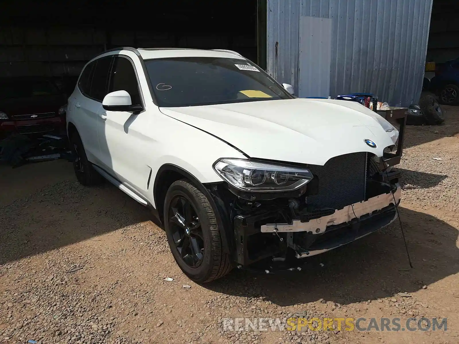 1 Photograph of a damaged car 5UXTR7C50KLR39765 BMW X3 2019