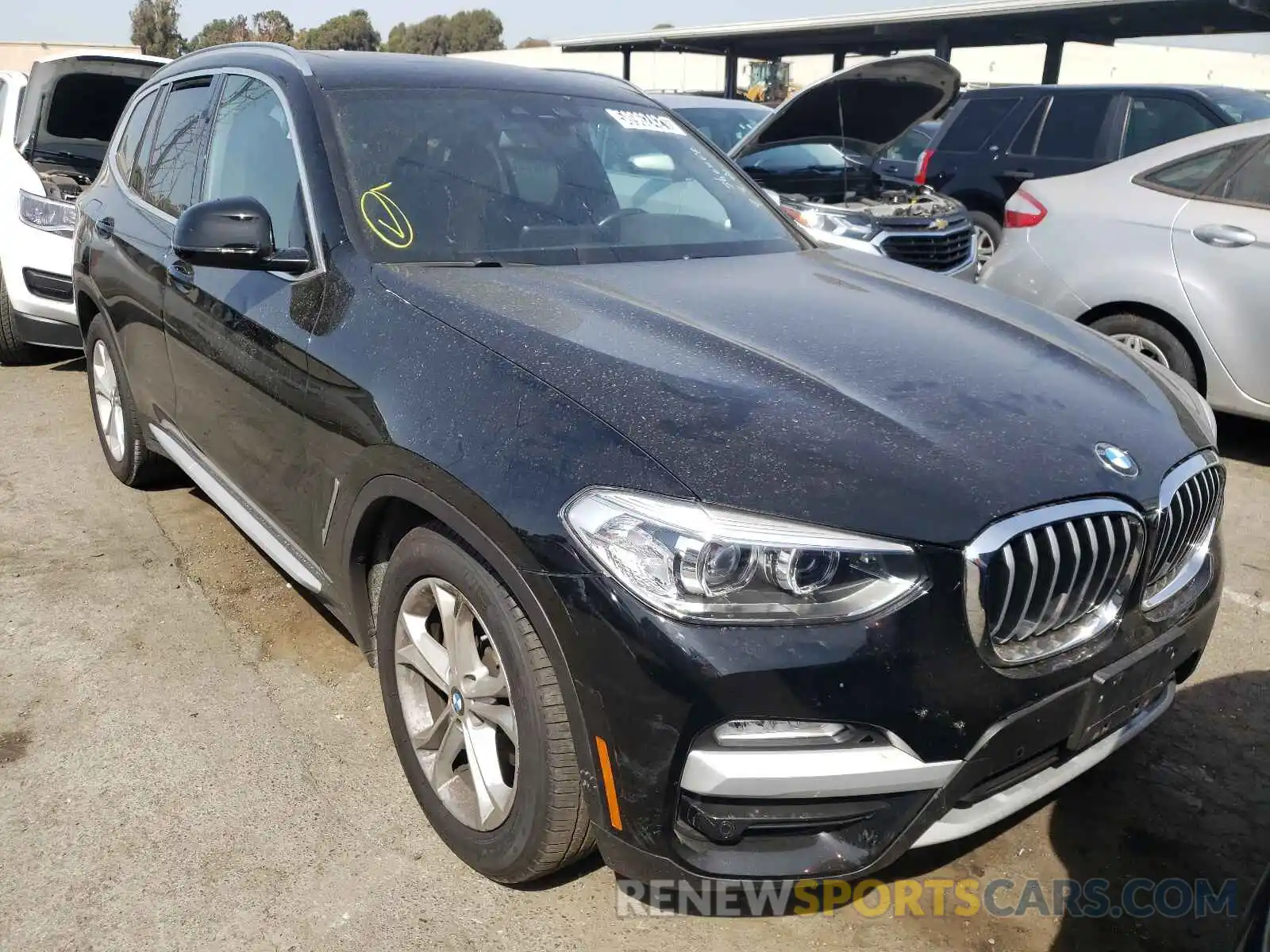 1 Photograph of a damaged car 5UXTR7C50KLR39975 BMW X3 2019