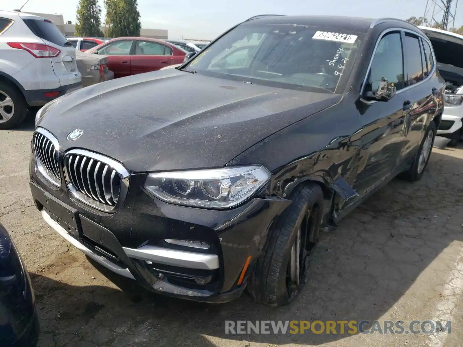 2 Photograph of a damaged car 5UXTR7C50KLR39975 BMW X3 2019