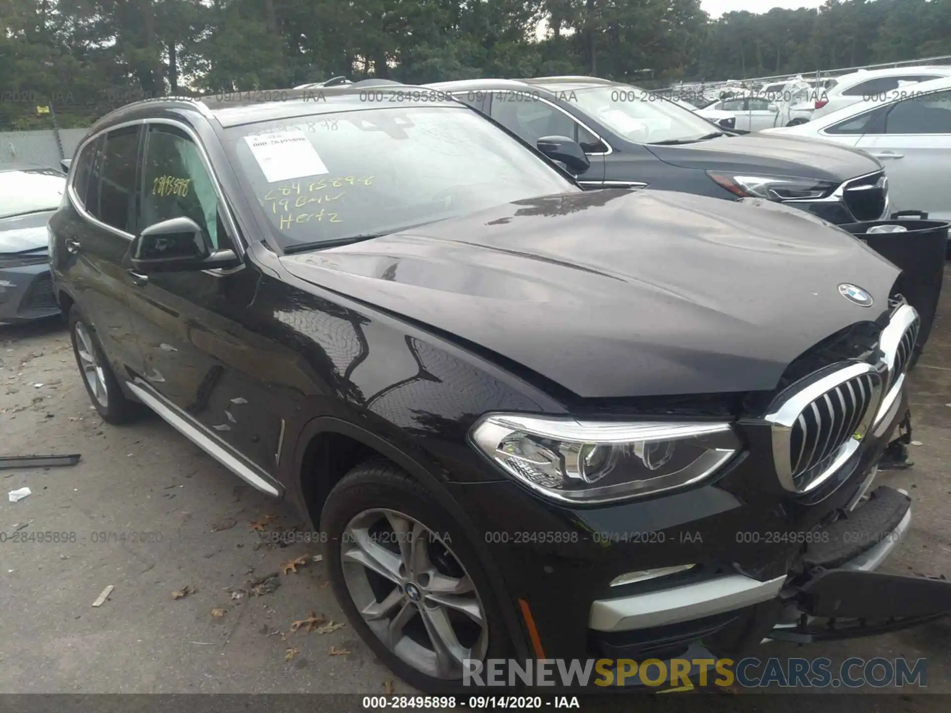 1 Photograph of a damaged car 5UXTR7C50KLR44349 BMW X3 2019