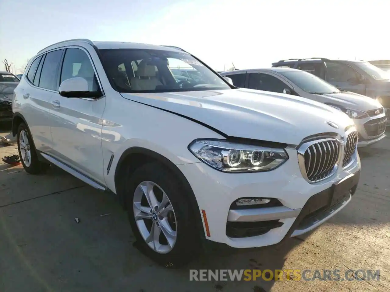 1 Photograph of a damaged car 5UXTR7C50KLR47588 BMW X3 2019