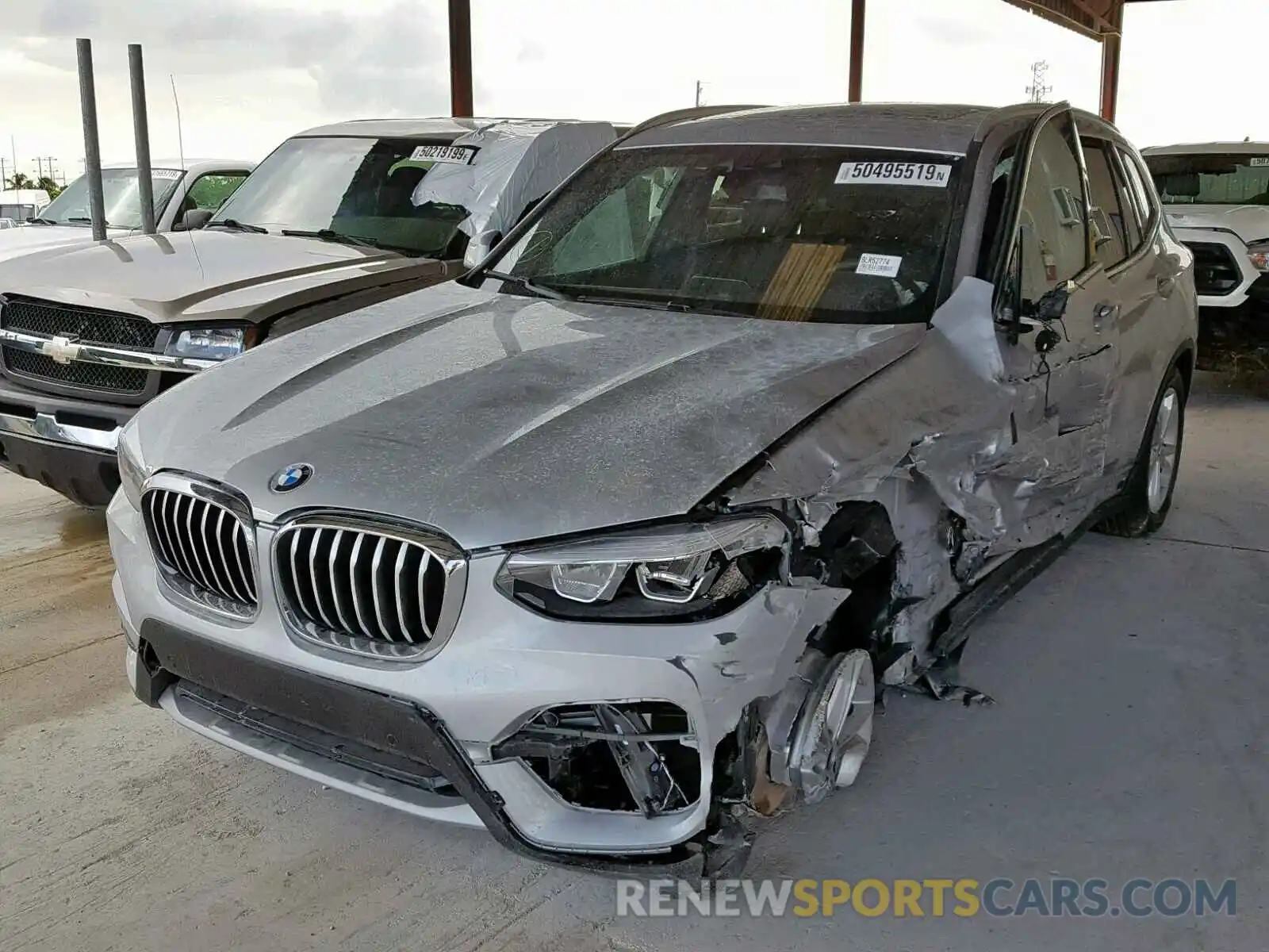 2 Photograph of a damaged car 5UXTR7C50KLR52774 BMW X3 2019