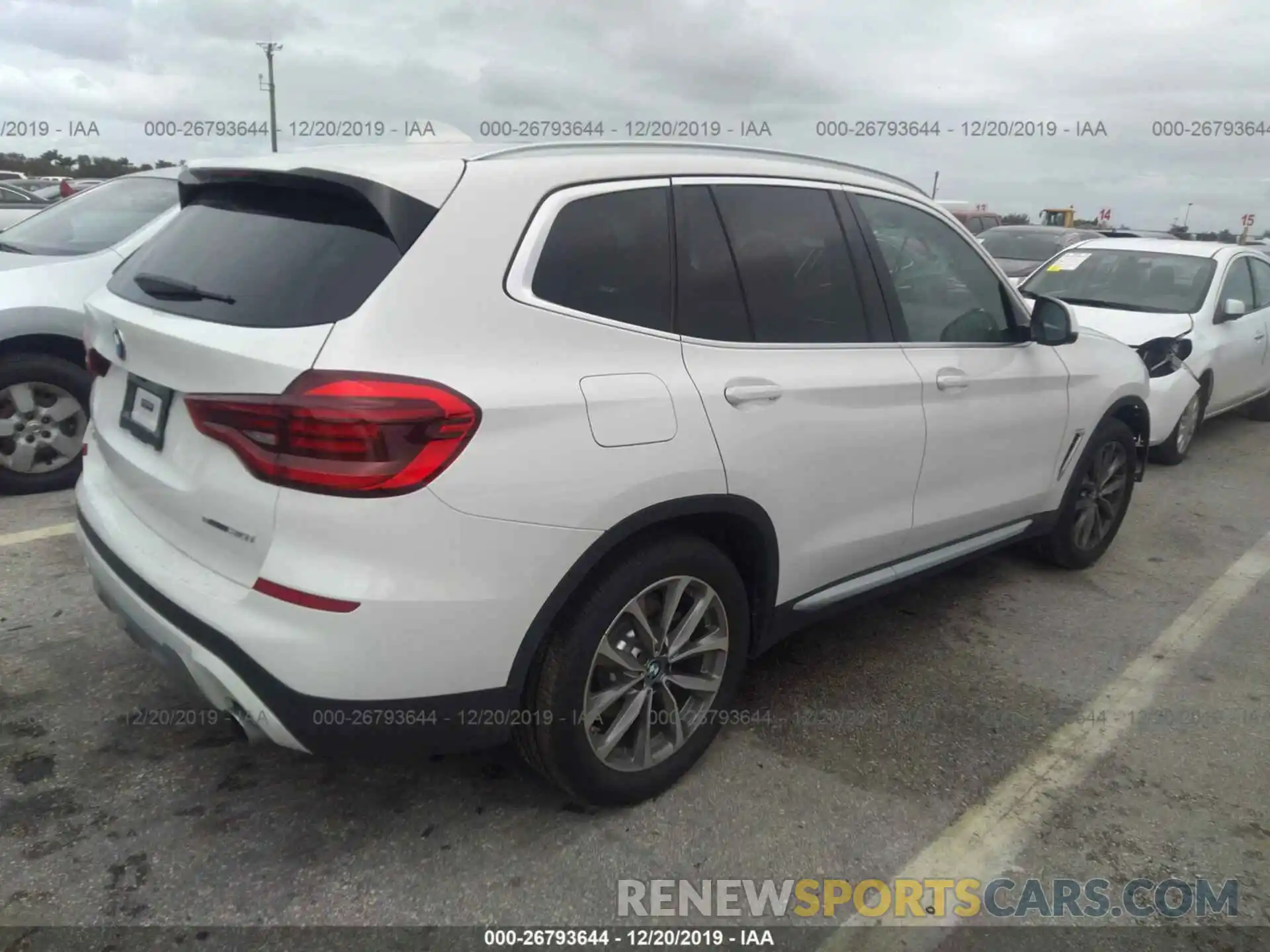 4 Фотография поврежденного автомобиля 5UXTR7C50KLR52791 BMW X3 2019