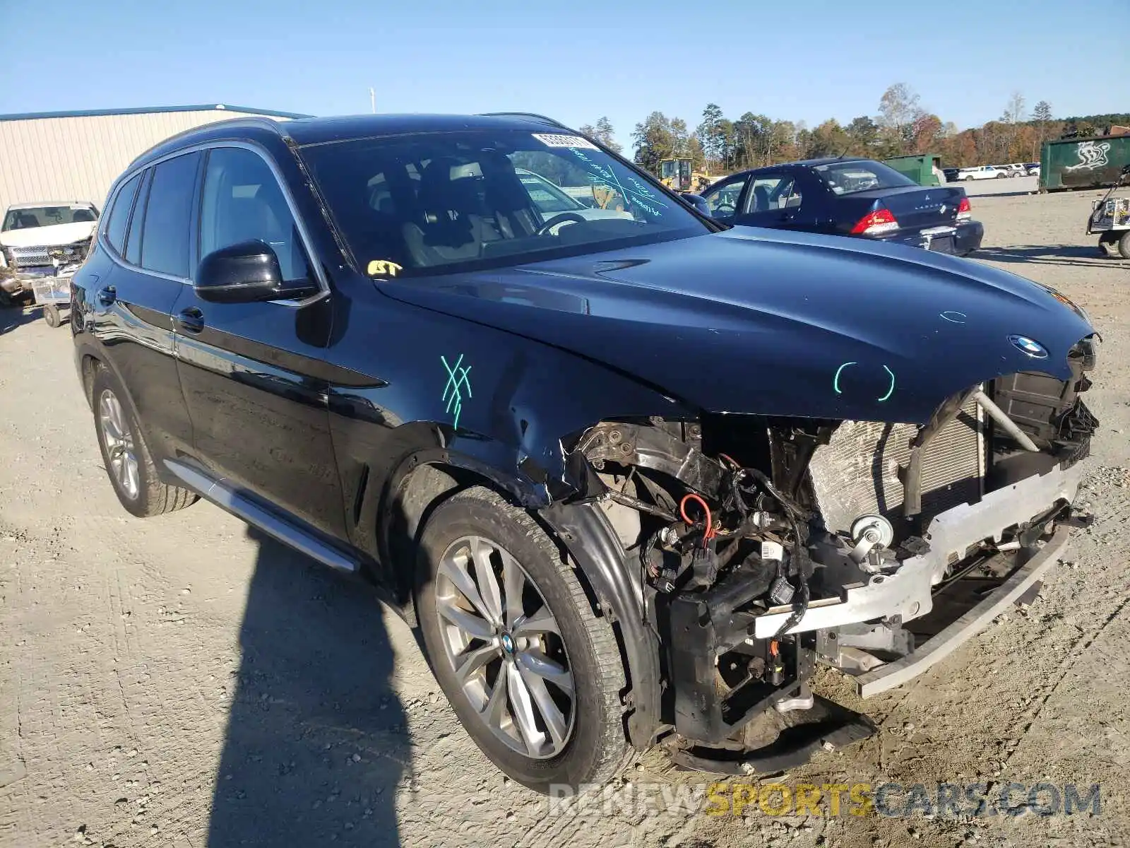 1 Photograph of a damaged car 5UXTR7C51KLE98070 BMW X3 2019