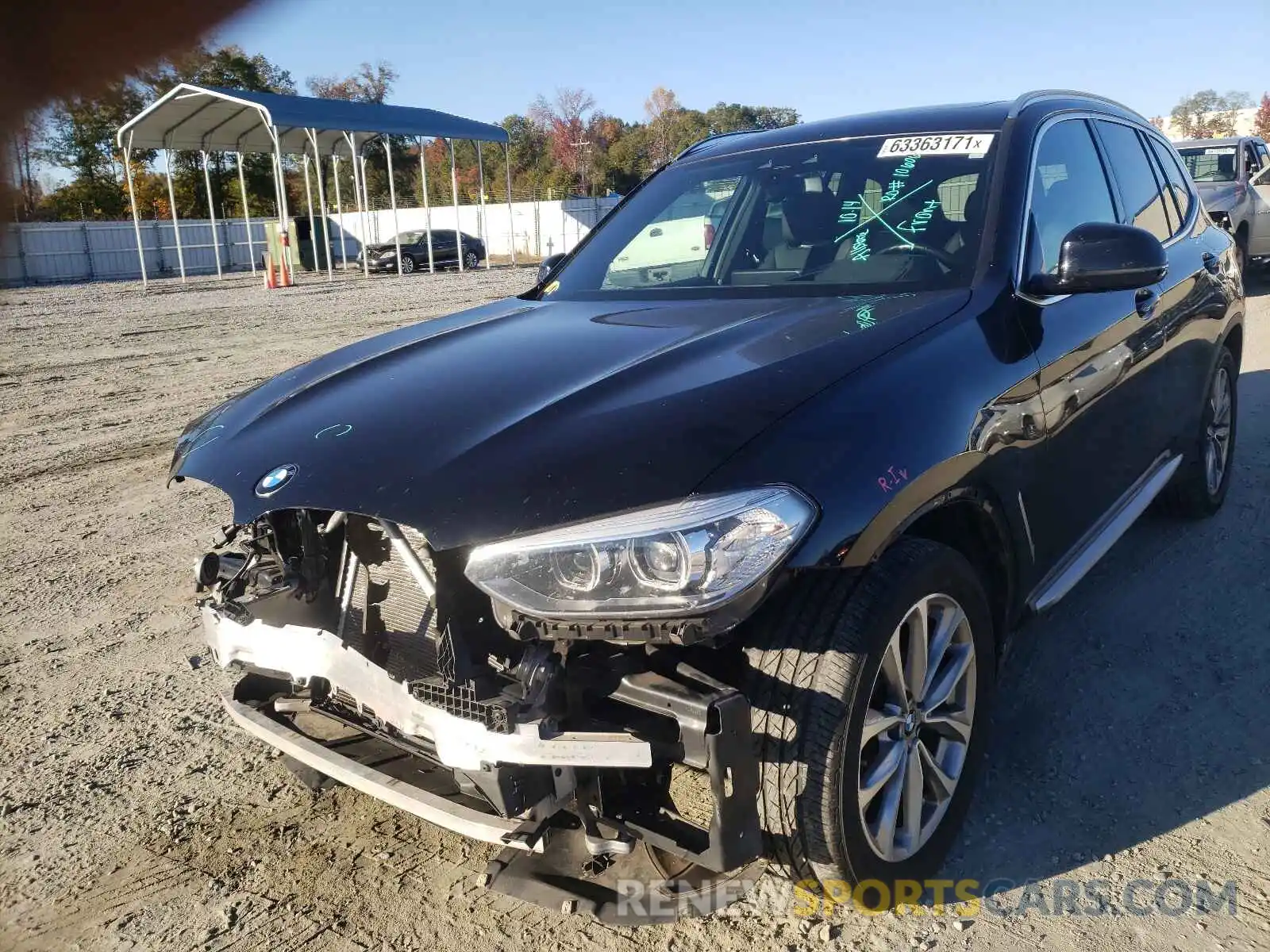 2 Photograph of a damaged car 5UXTR7C51KLE98070 BMW X3 2019