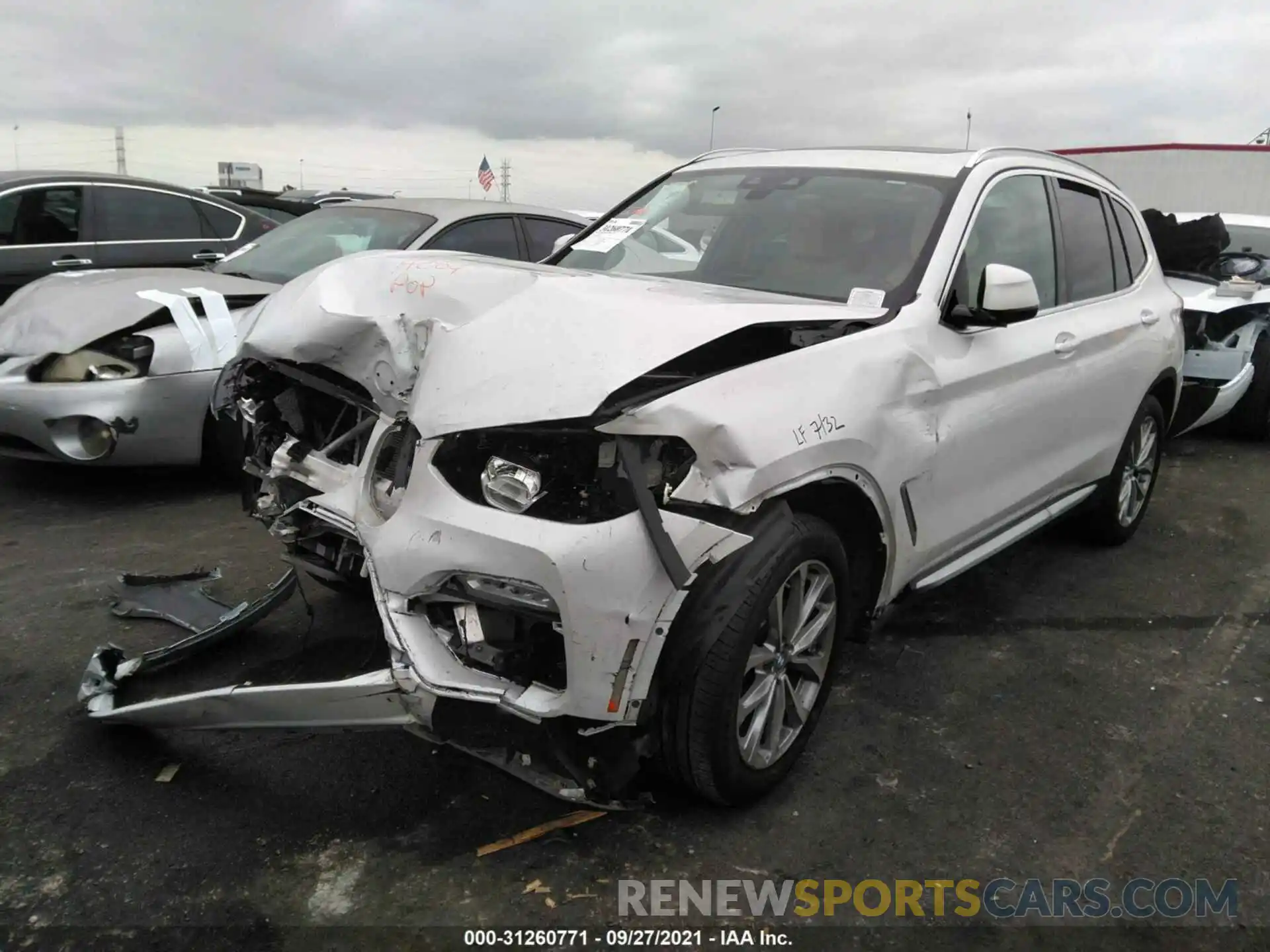 2 Photograph of a damaged car 5UXTR7C51KLE98120 BMW X3 2019