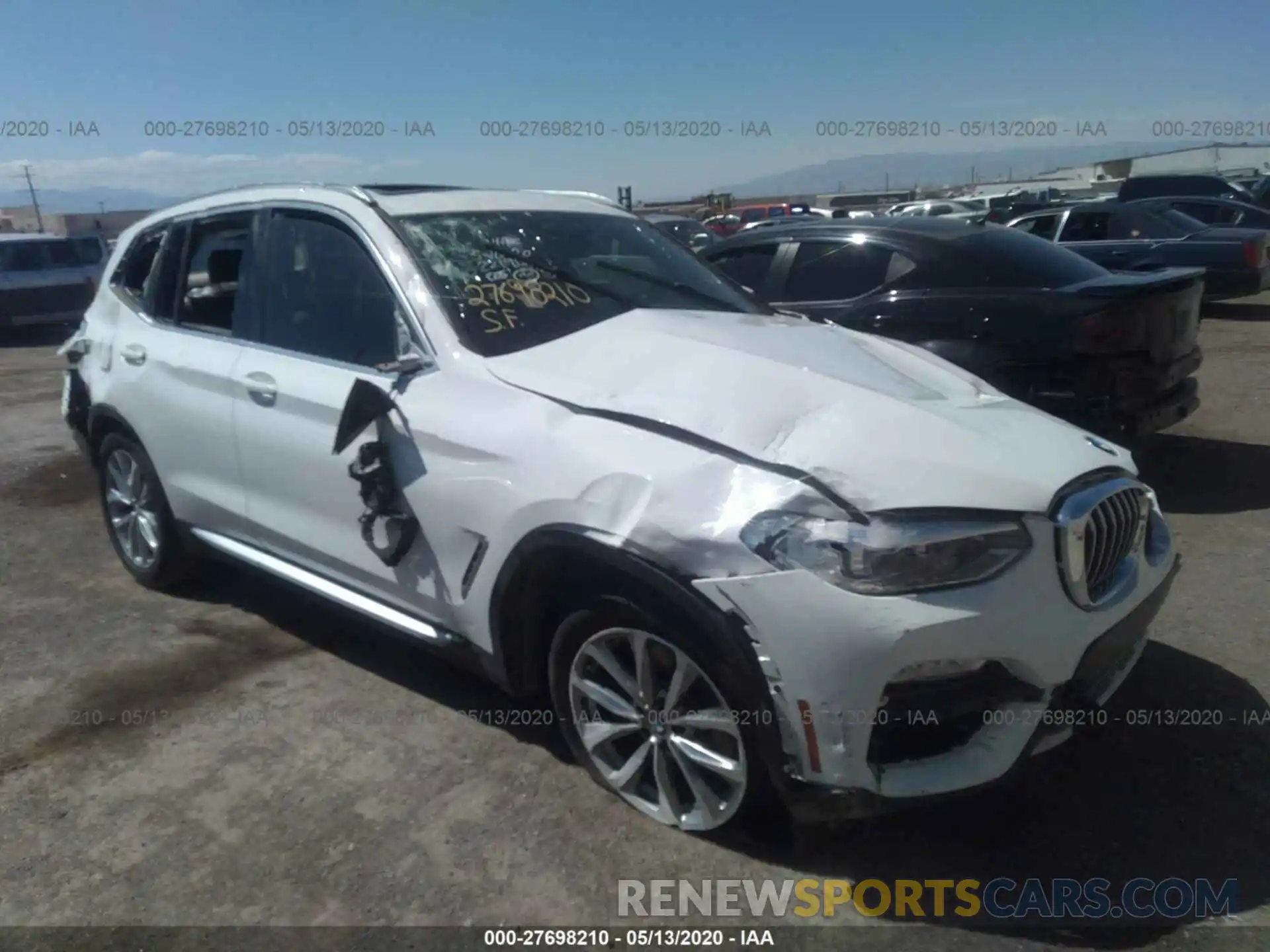 1 Photograph of a damaged car 5UXTR7C51KLE98389 BMW X3 2019