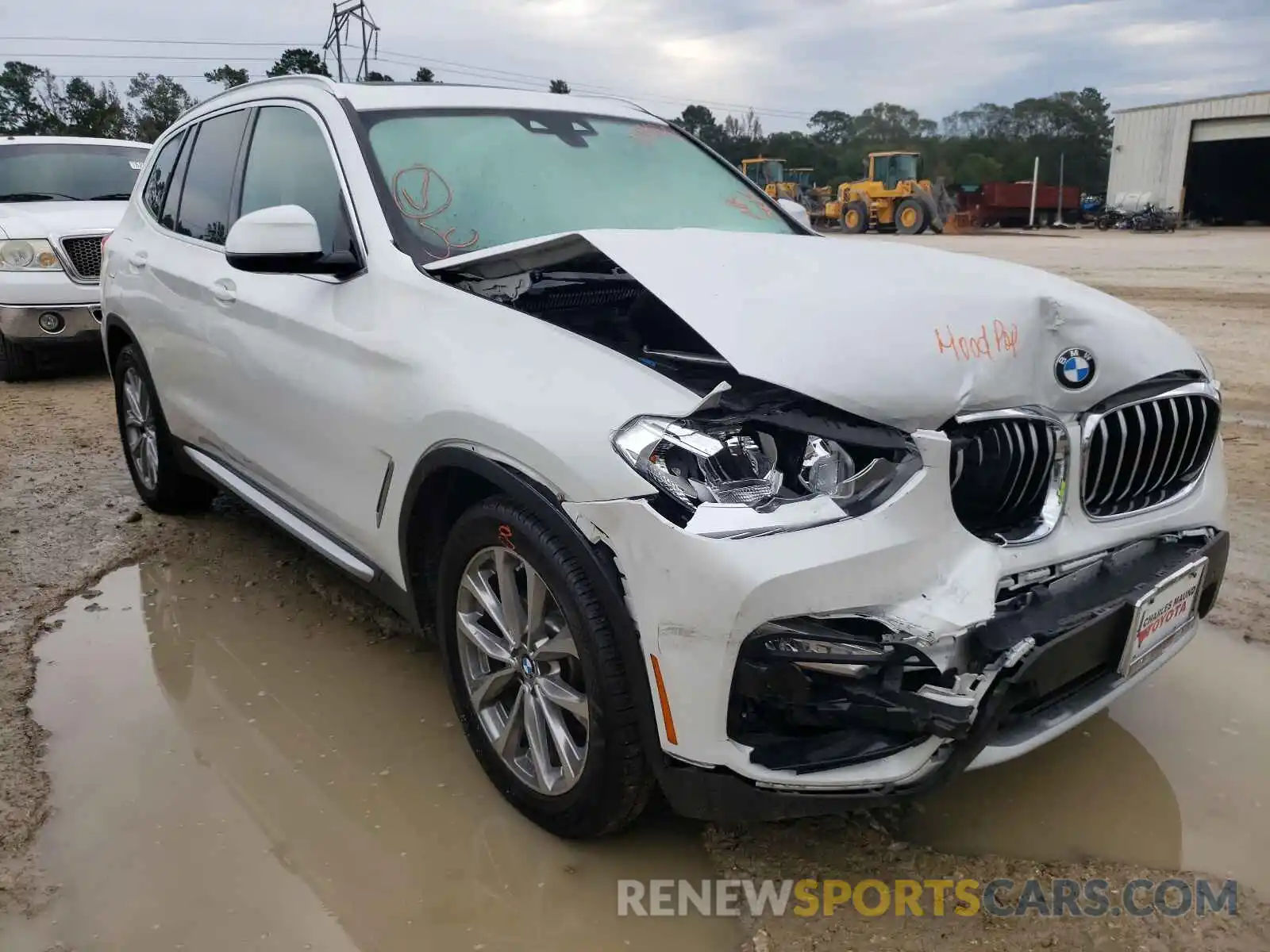 1 Photograph of a damaged car 5UXTR7C51KLE98702 BMW X3 2019