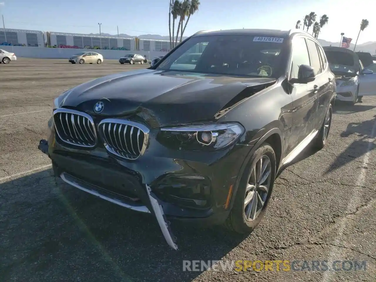 2 Photograph of a damaged car 5UXTR7C51KLF23419 BMW X3 2019