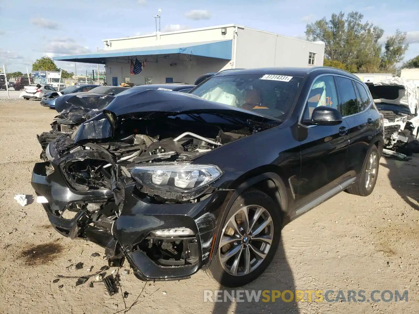 2 Photograph of a damaged car 5UXTR7C51KLF26370 BMW X3 2019