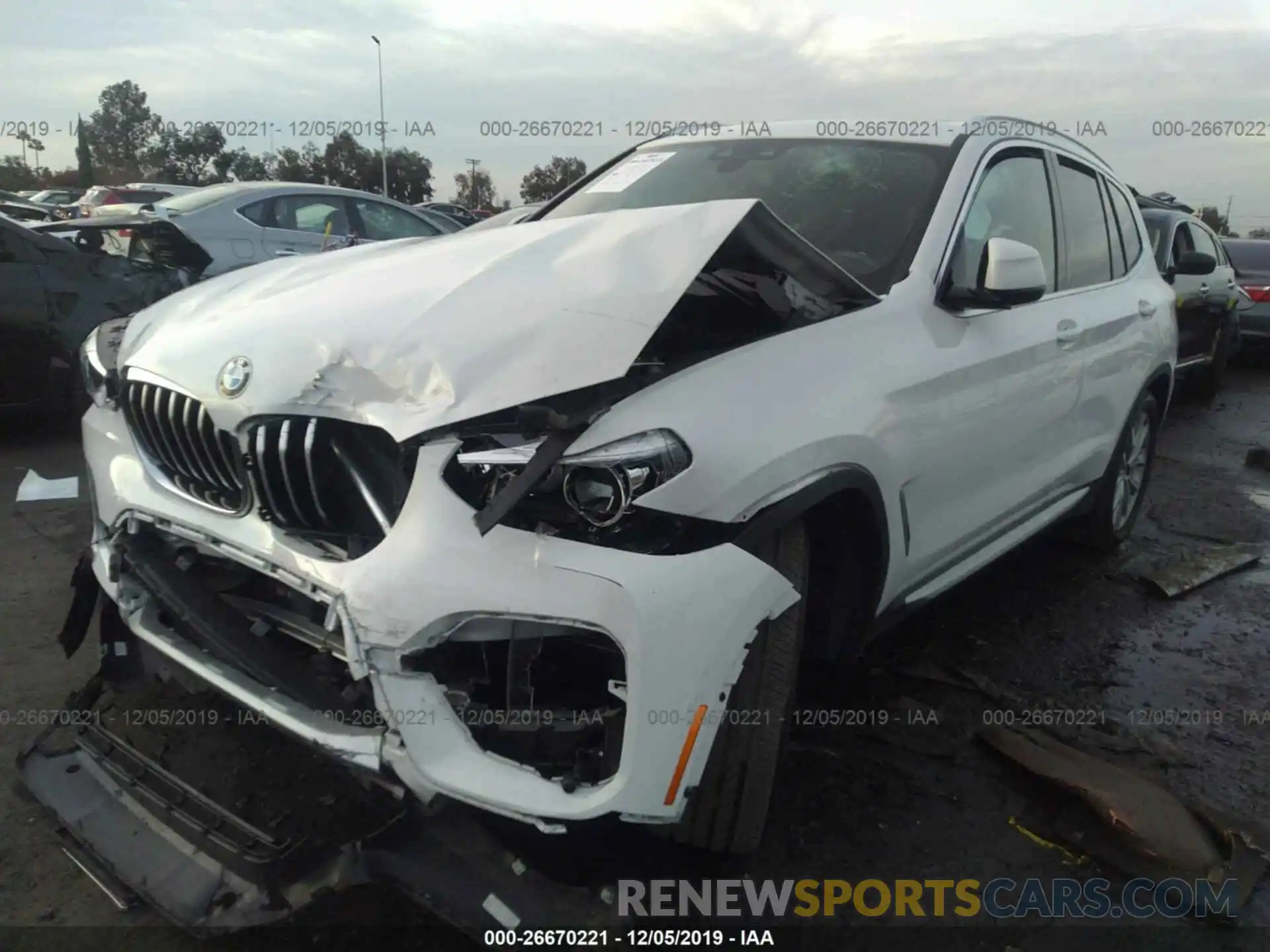 2 Photograph of a damaged car 5UXTR7C51KLF26482 BMW X3 2019