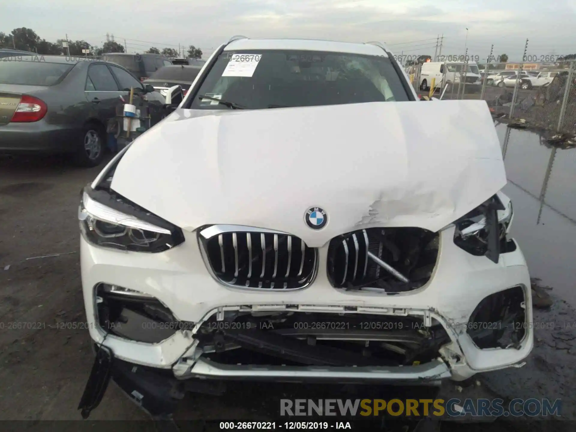 6 Photograph of a damaged car 5UXTR7C51KLF26482 BMW X3 2019