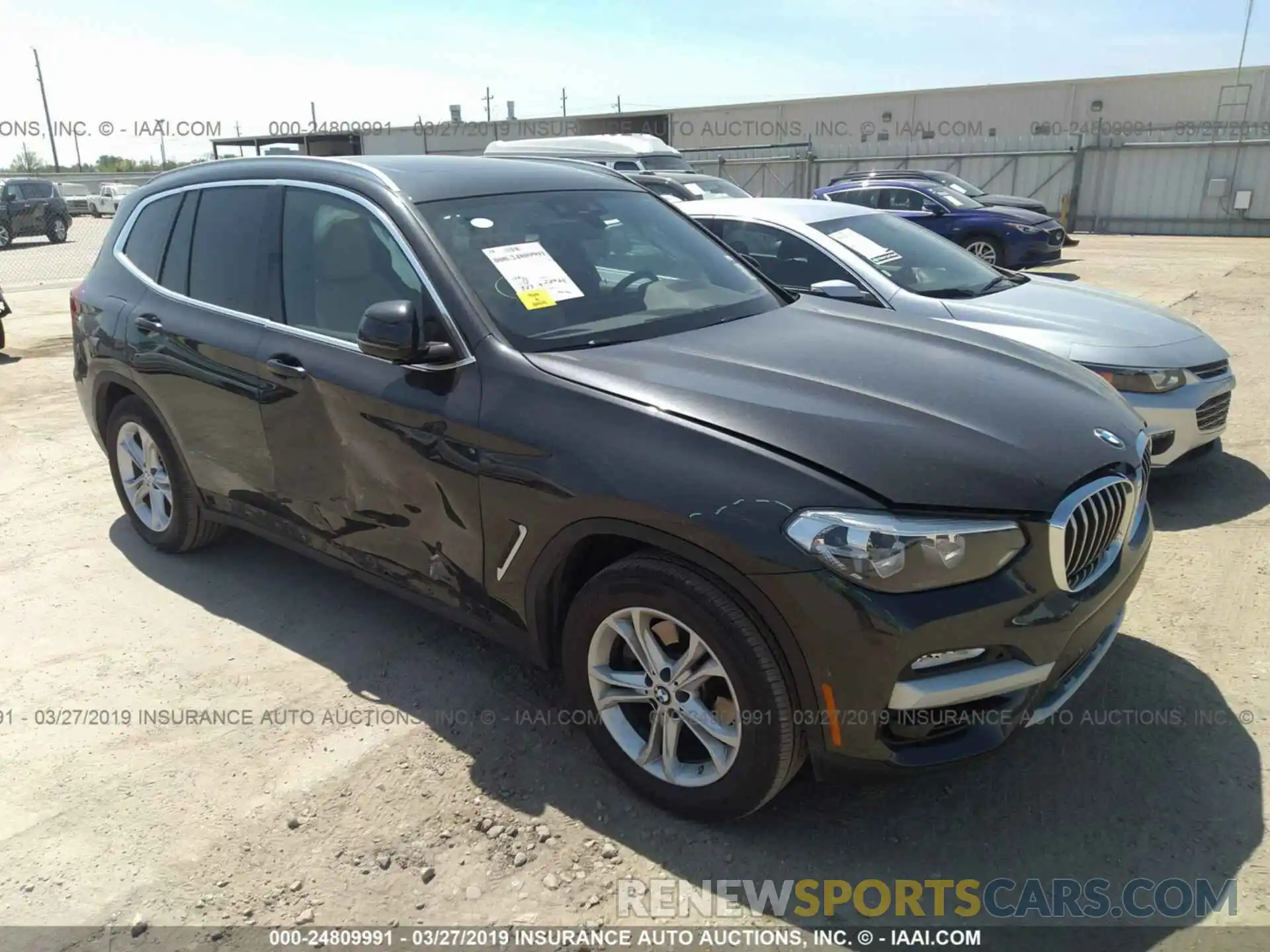 1 Photograph of a damaged car 5UXTR7C51KLF27048 BMW X3 2019