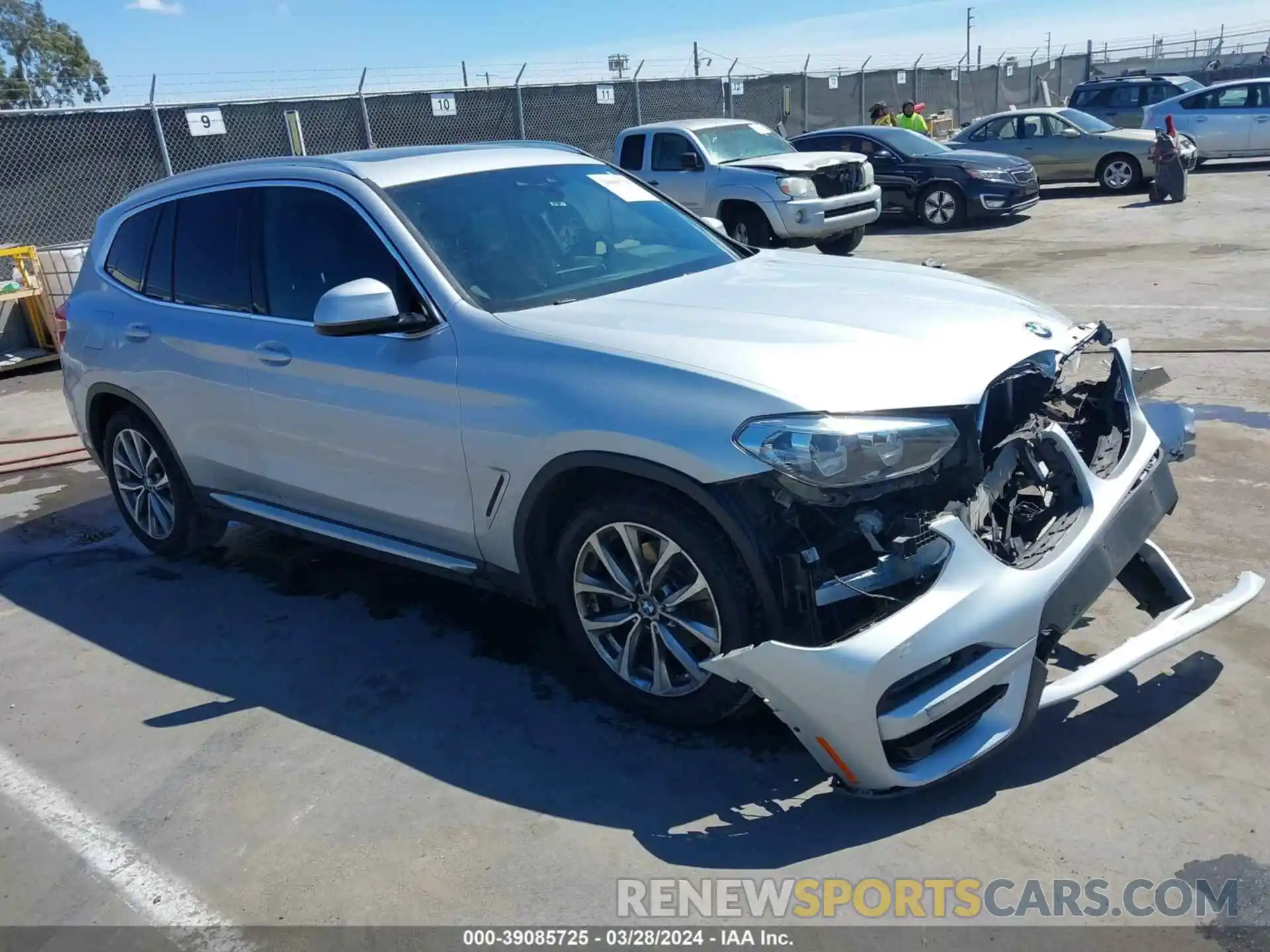 1 Photograph of a damaged car 5UXTR7C51KLF27471 BMW X3 2019