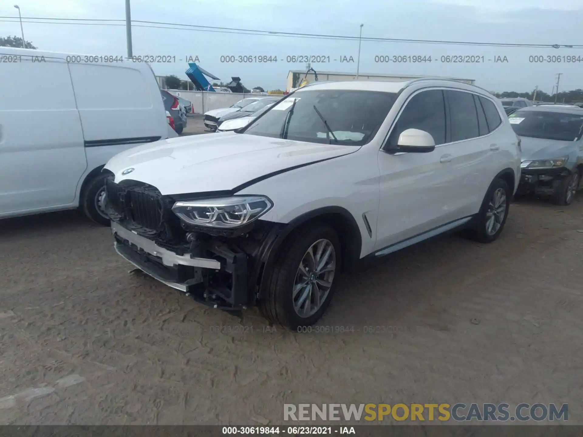 2 Photograph of a damaged car 5UXTR7C51KLF27888 BMW X3 2019