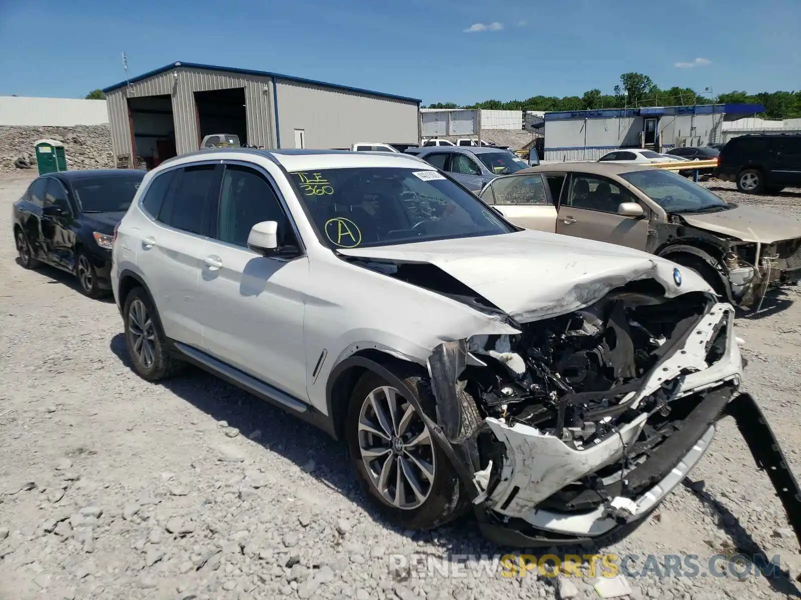 1 Photograph of a damaged car 5UXTR7C51KLF33271 BMW X3 2019