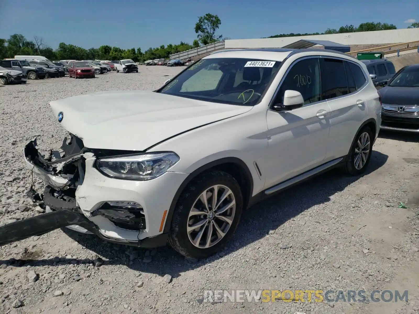 2 Photograph of a damaged car 5UXTR7C51KLF33271 BMW X3 2019