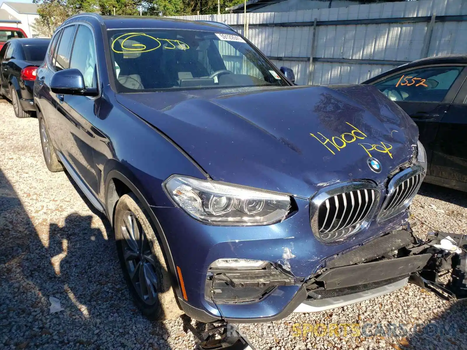 1 Photograph of a damaged car 5UXTR7C51KLF33805 BMW X3 2019