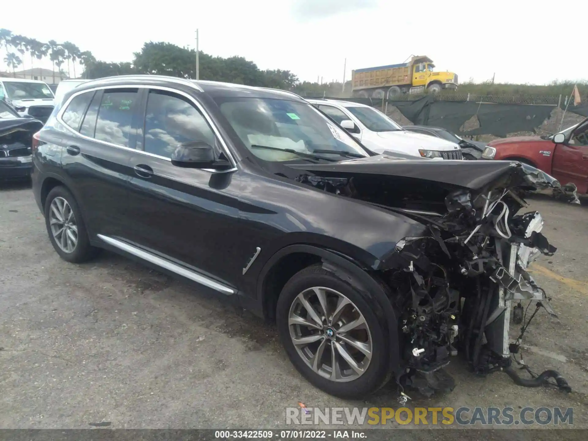 1 Photograph of a damaged car 5UXTR7C51KLF35456 BMW X3 2019