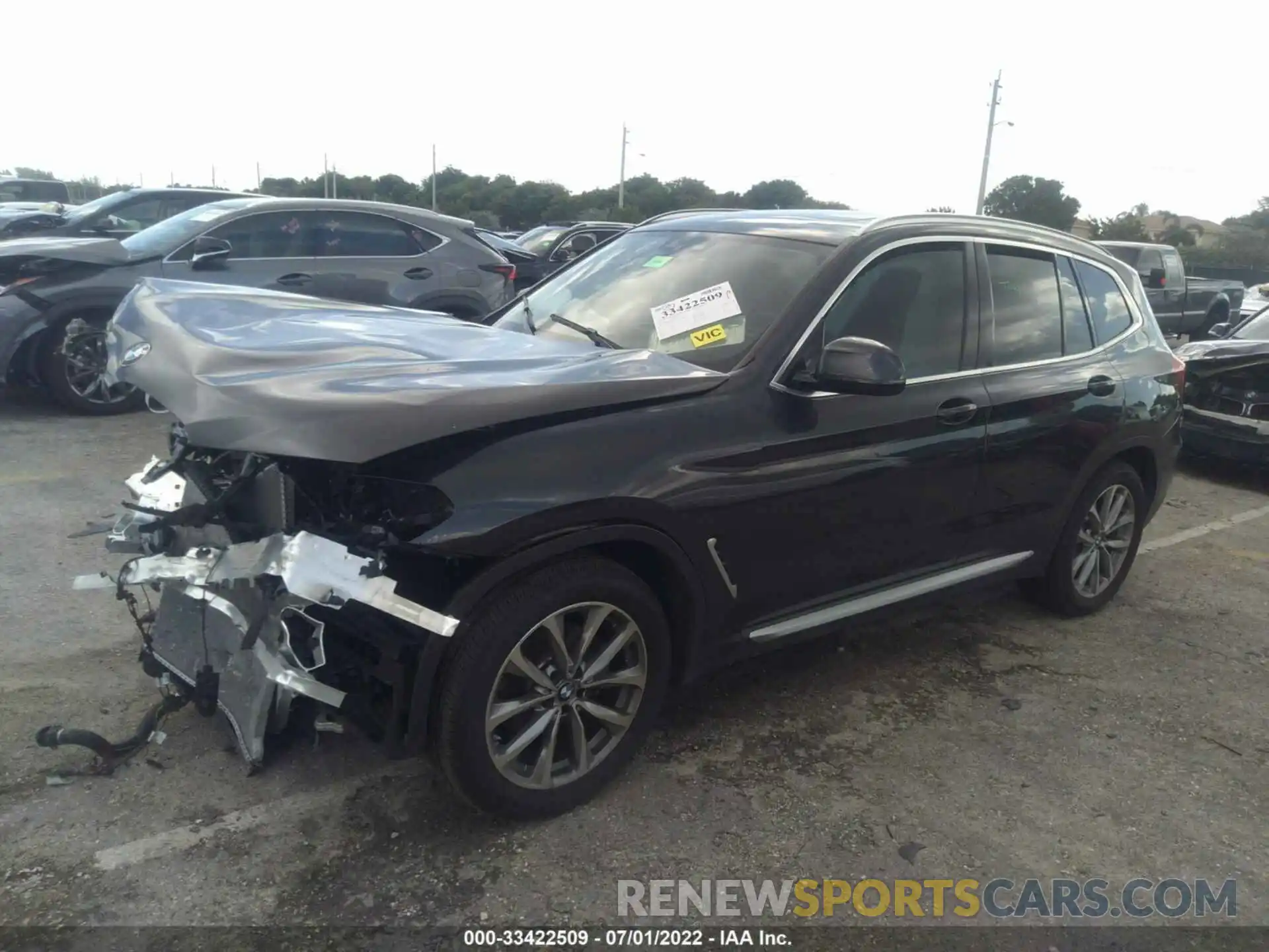 2 Photograph of a damaged car 5UXTR7C51KLF35456 BMW X3 2019