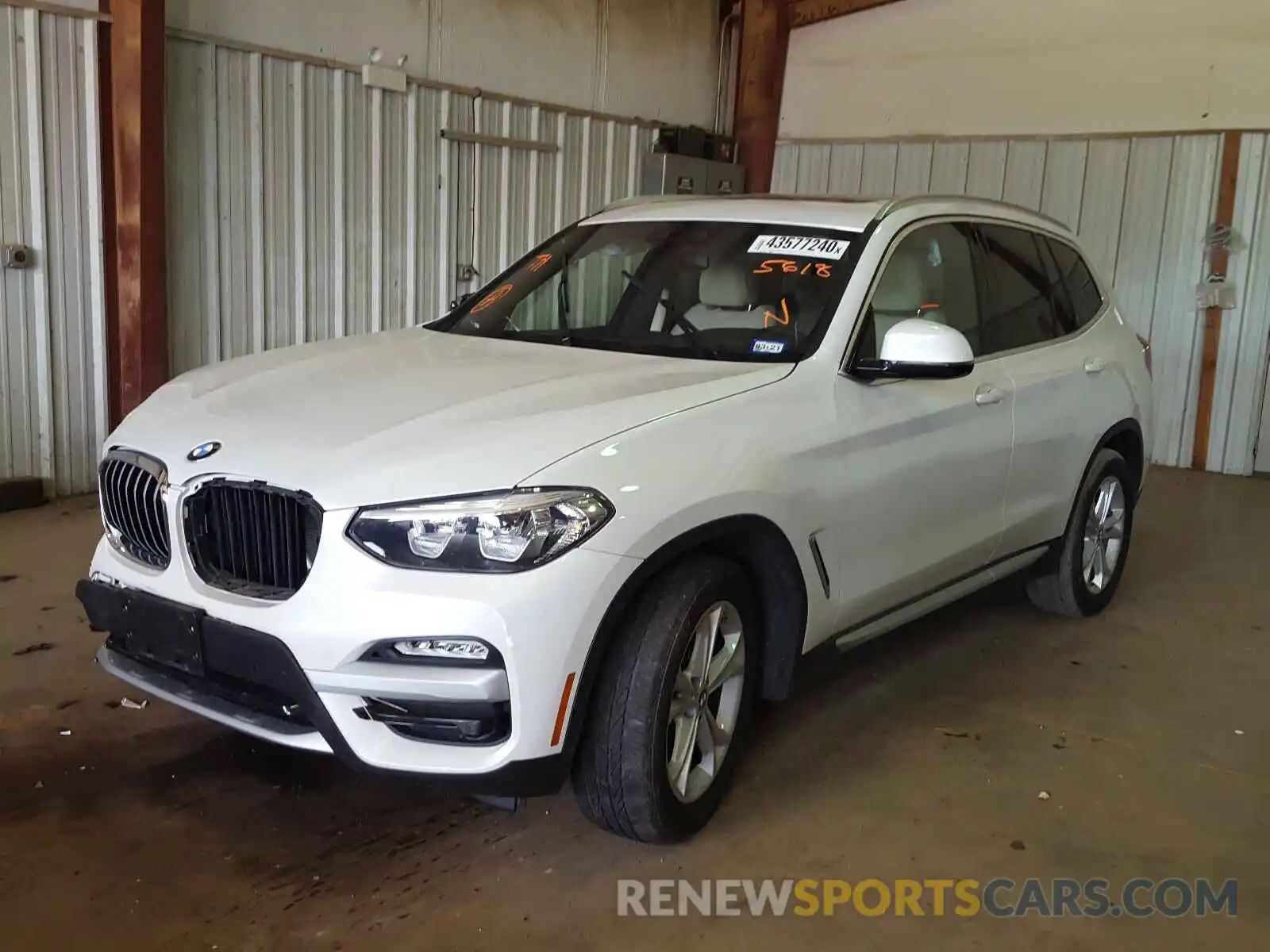 2 Photograph of a damaged car 5UXTR7C51KLF35618 BMW X3 2019