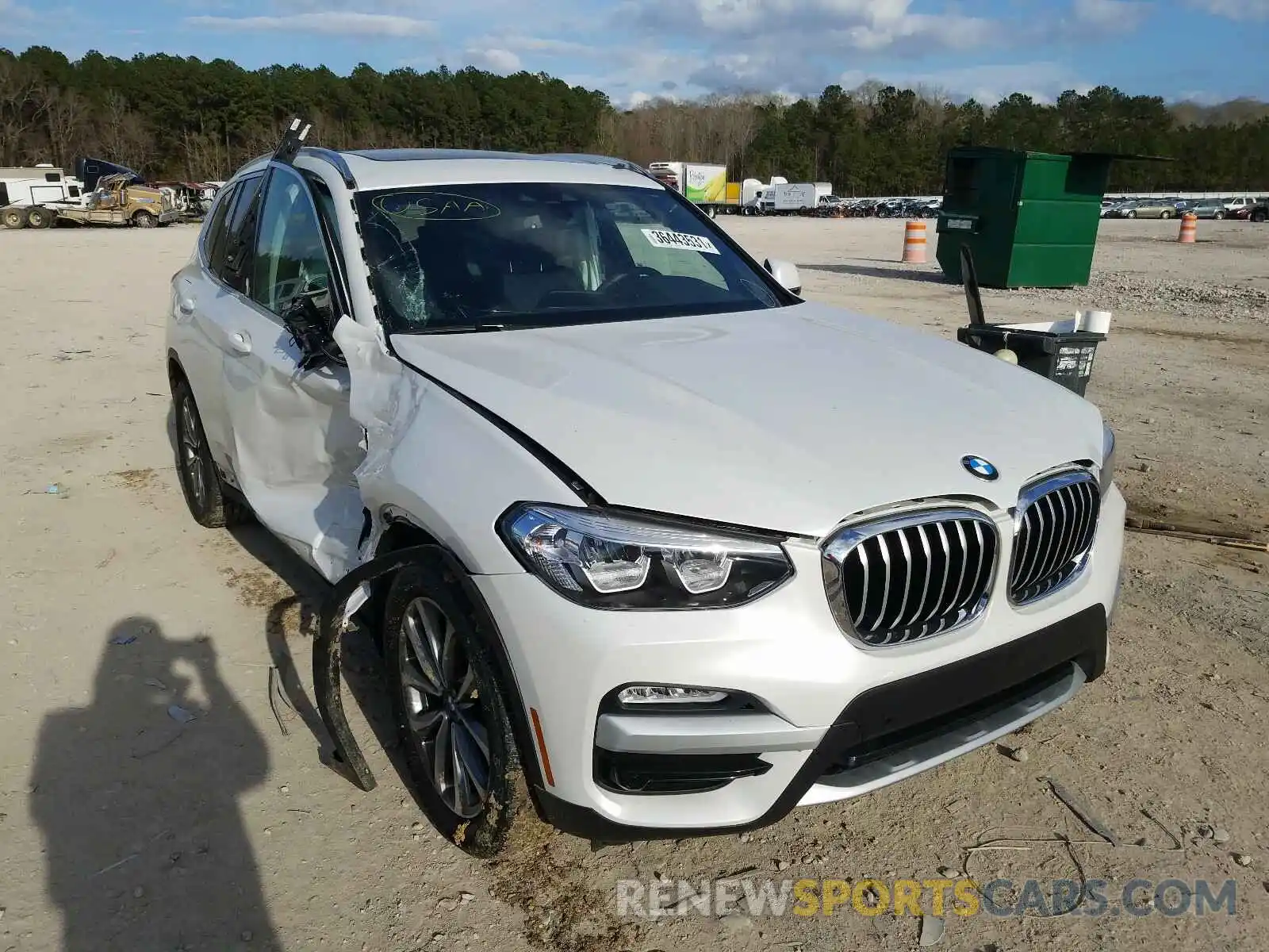 1 Photograph of a damaged car 5UXTR7C51KLF35683 BMW X3 2019