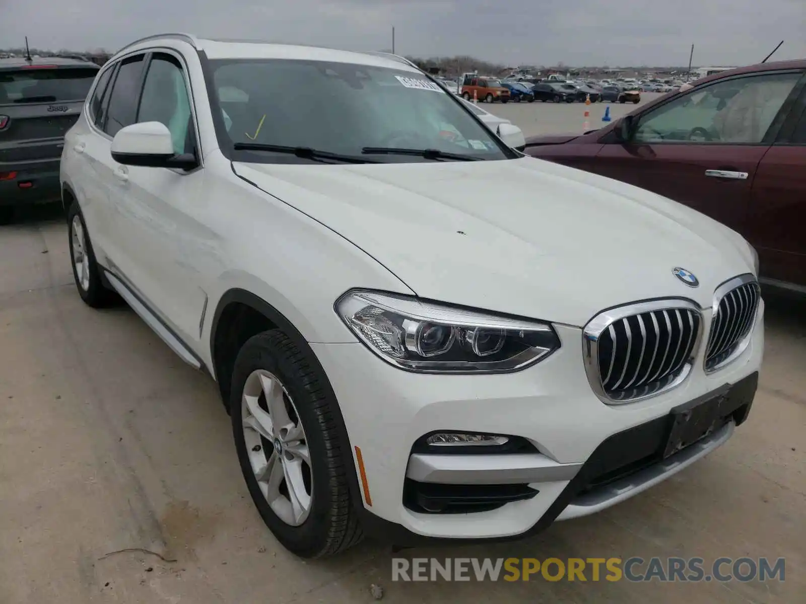 1 Photograph of a damaged car 5UXTR7C51KLR43825 BMW X3 2019