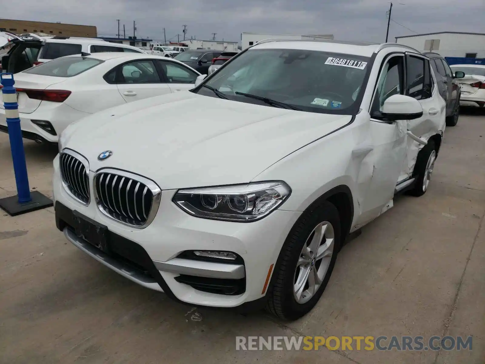 2 Photograph of a damaged car 5UXTR7C51KLR43825 BMW X3 2019