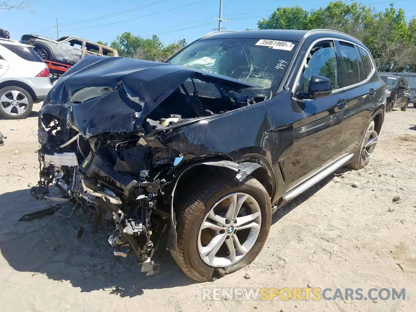 2 Photograph of a damaged car 5UXTR7C51KLR43906 BMW X3 2019