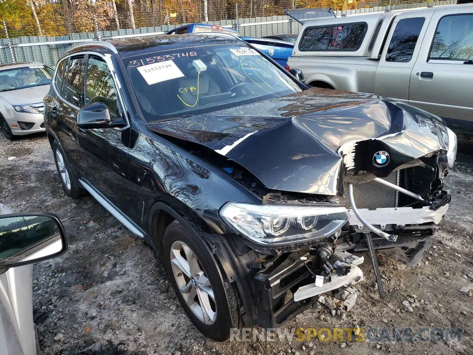 1 Photograph of a damaged car 5UXTR7C51KLR43985 BMW X3 2019