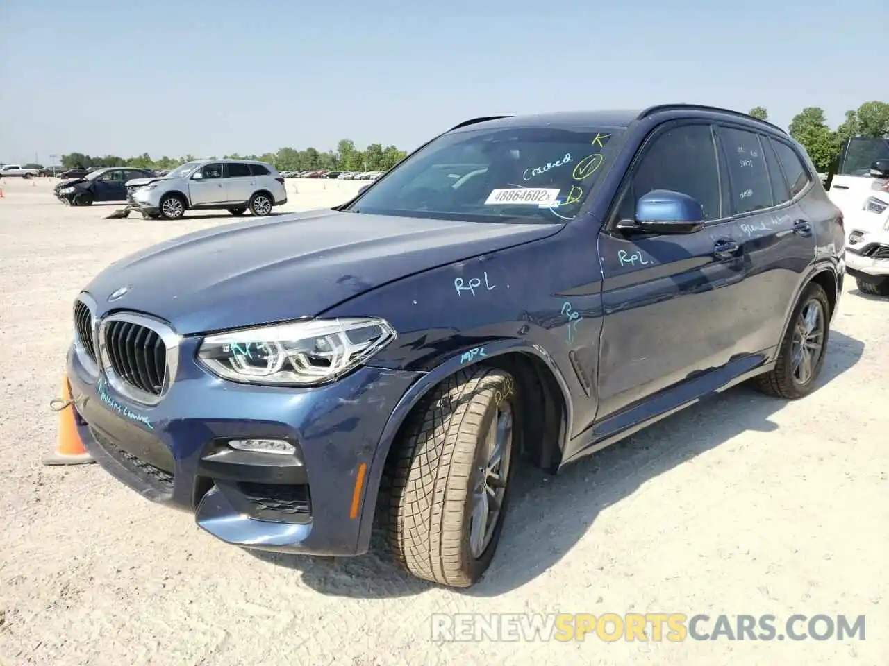 2 Photograph of a damaged car 5UXTR7C51KLR44134 BMW X3 2019