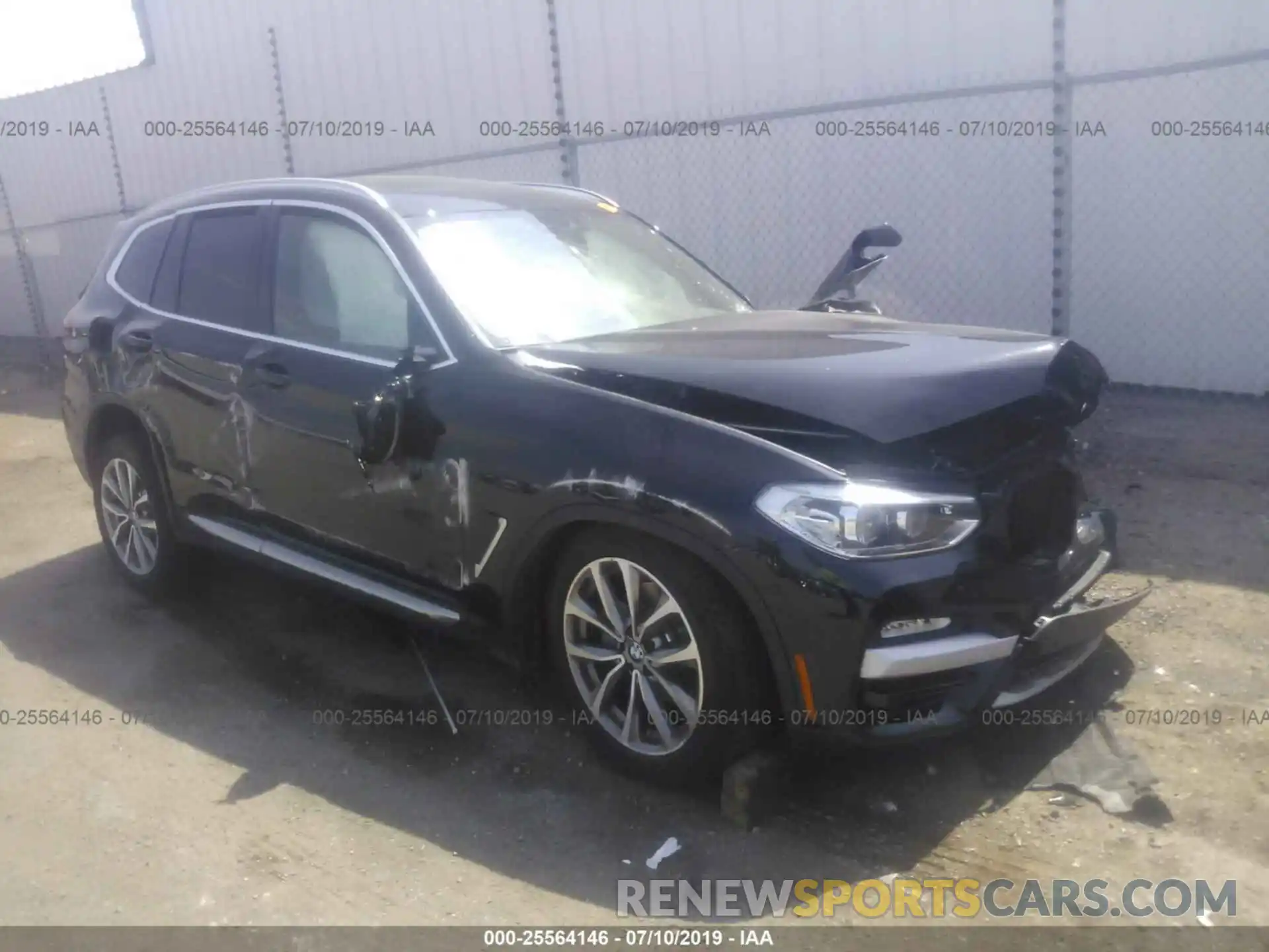 1 Photograph of a damaged car 5UXTR7C51KLR45316 BMW X3 2019