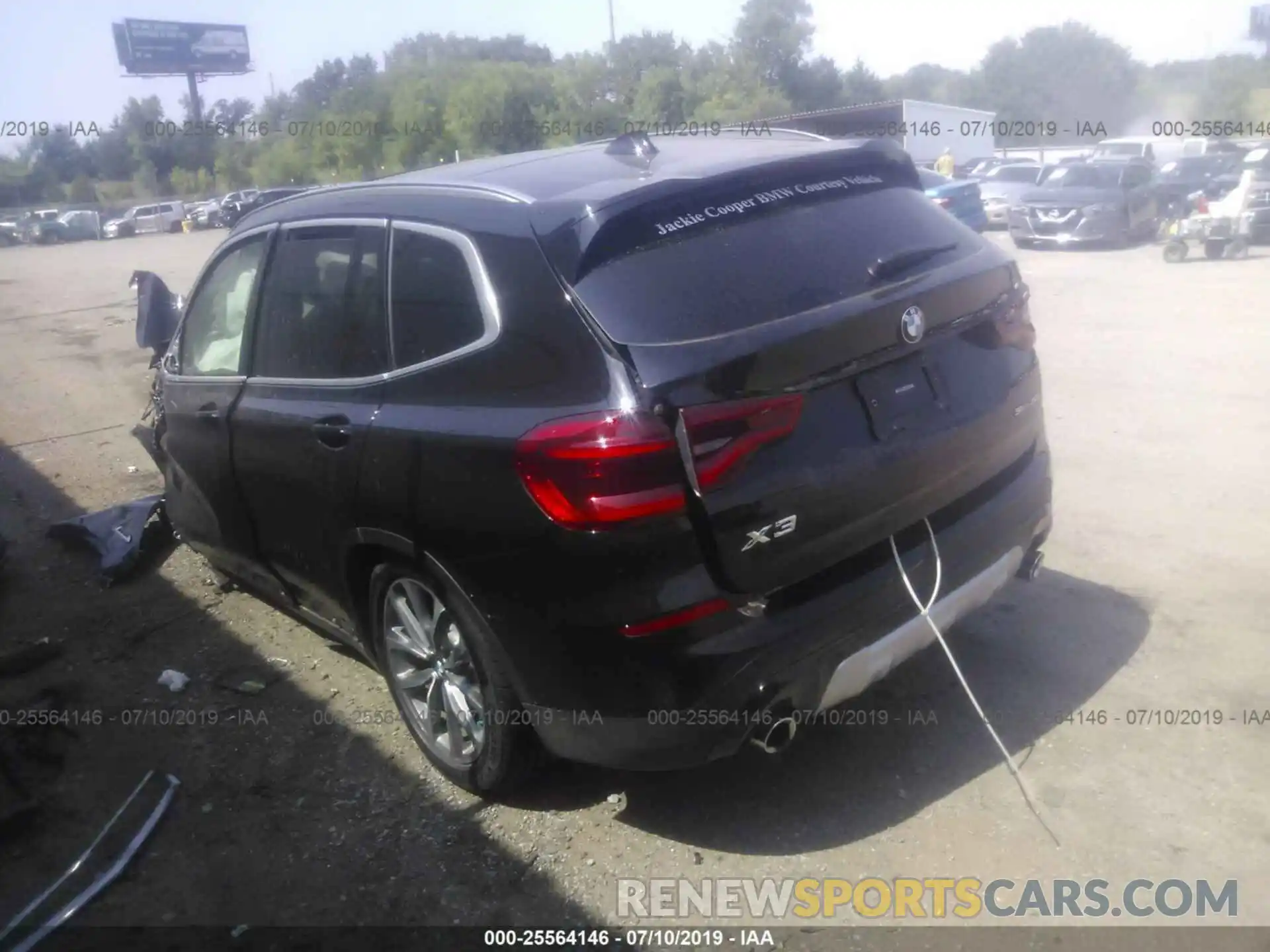 3 Photograph of a damaged car 5UXTR7C51KLR45316 BMW X3 2019