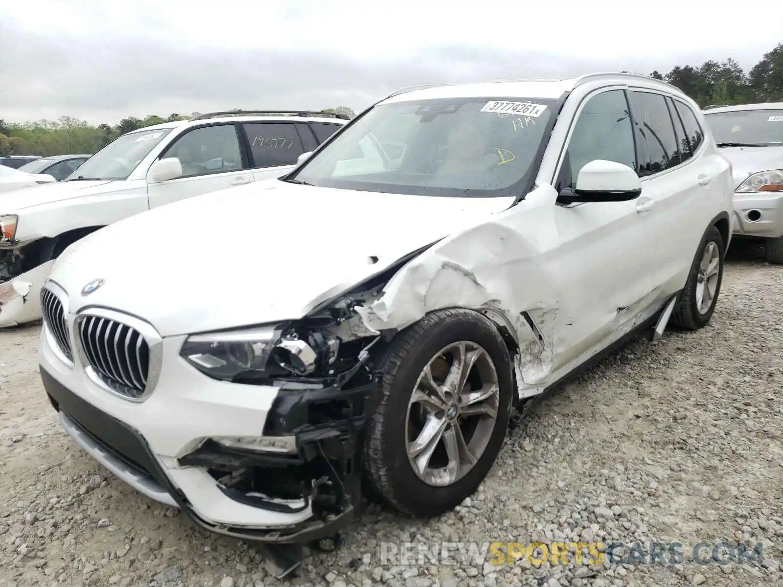 2 Photograph of a damaged car 5UXTR7C51KLR46143 BMW X3 2019