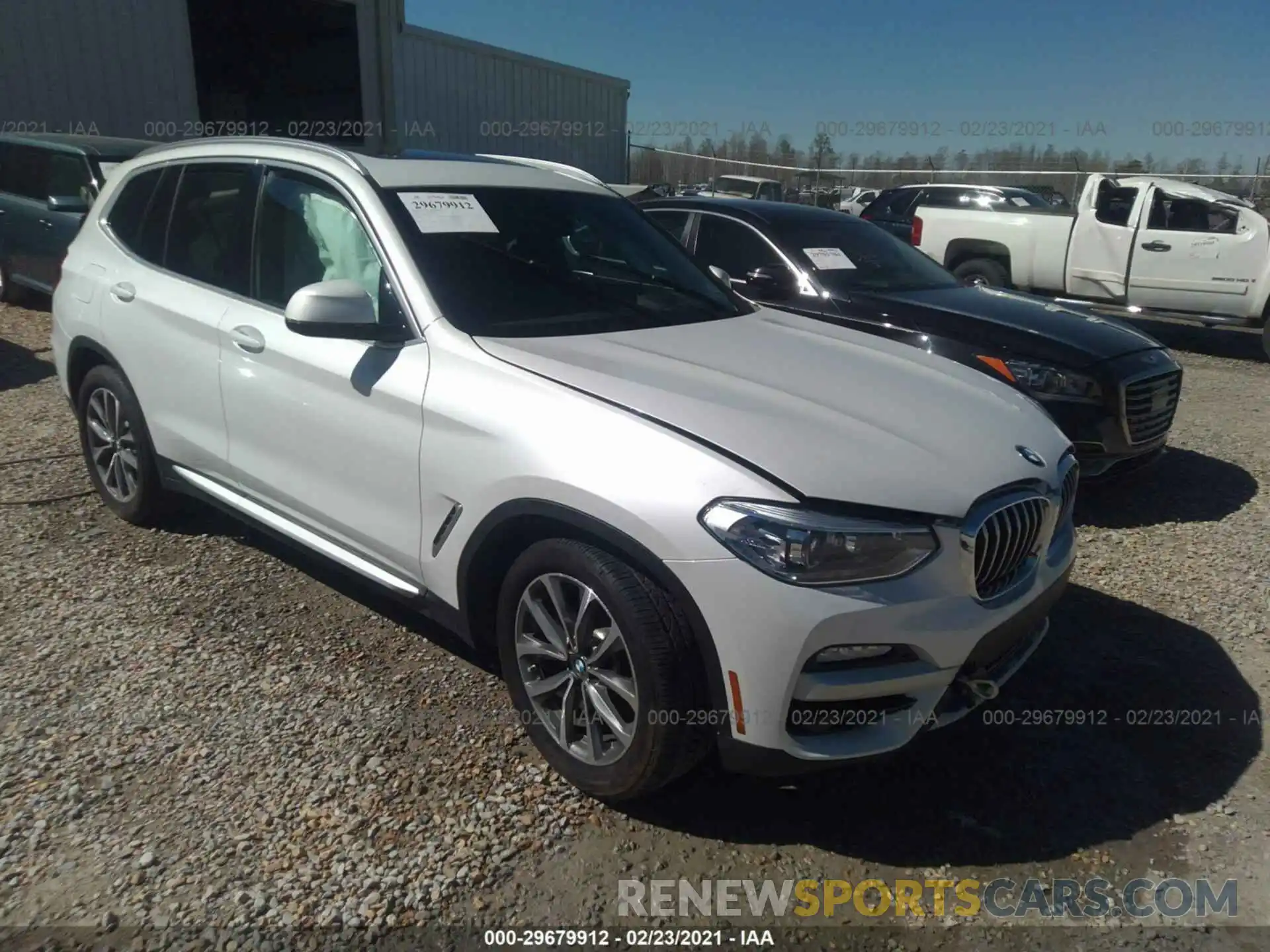 1 Photograph of a damaged car 5UXTR7C51KLR47762 BMW X3 2019