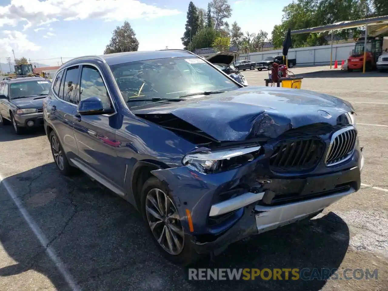 1 Photograph of a damaged car 5UXTR7C51KLR48314 BMW X3 2019