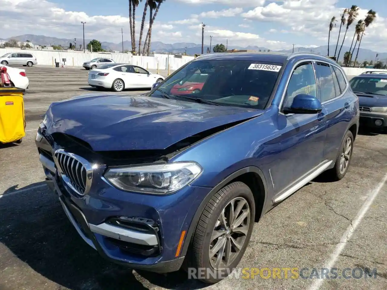 2 Photograph of a damaged car 5UXTR7C51KLR48314 BMW X3 2019