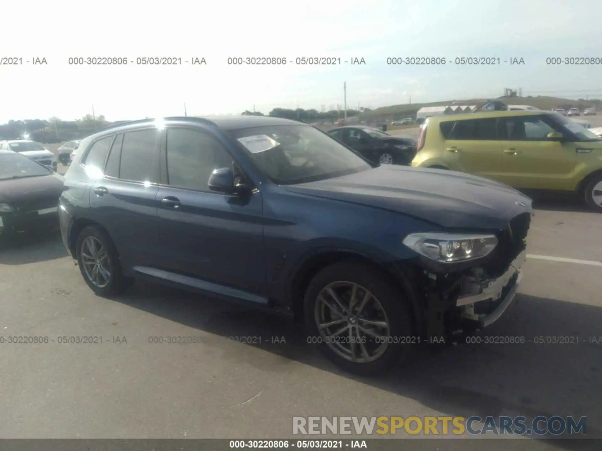 1 Photograph of a damaged car 5UXTR7C51KLR50998 BMW X3 2019