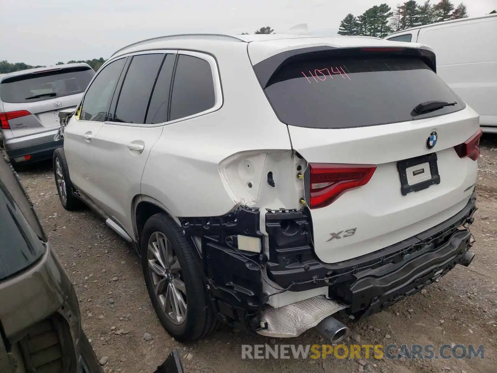 3 Photograph of a damaged car 5UXTR7C52KLE94786 BMW X3 2019