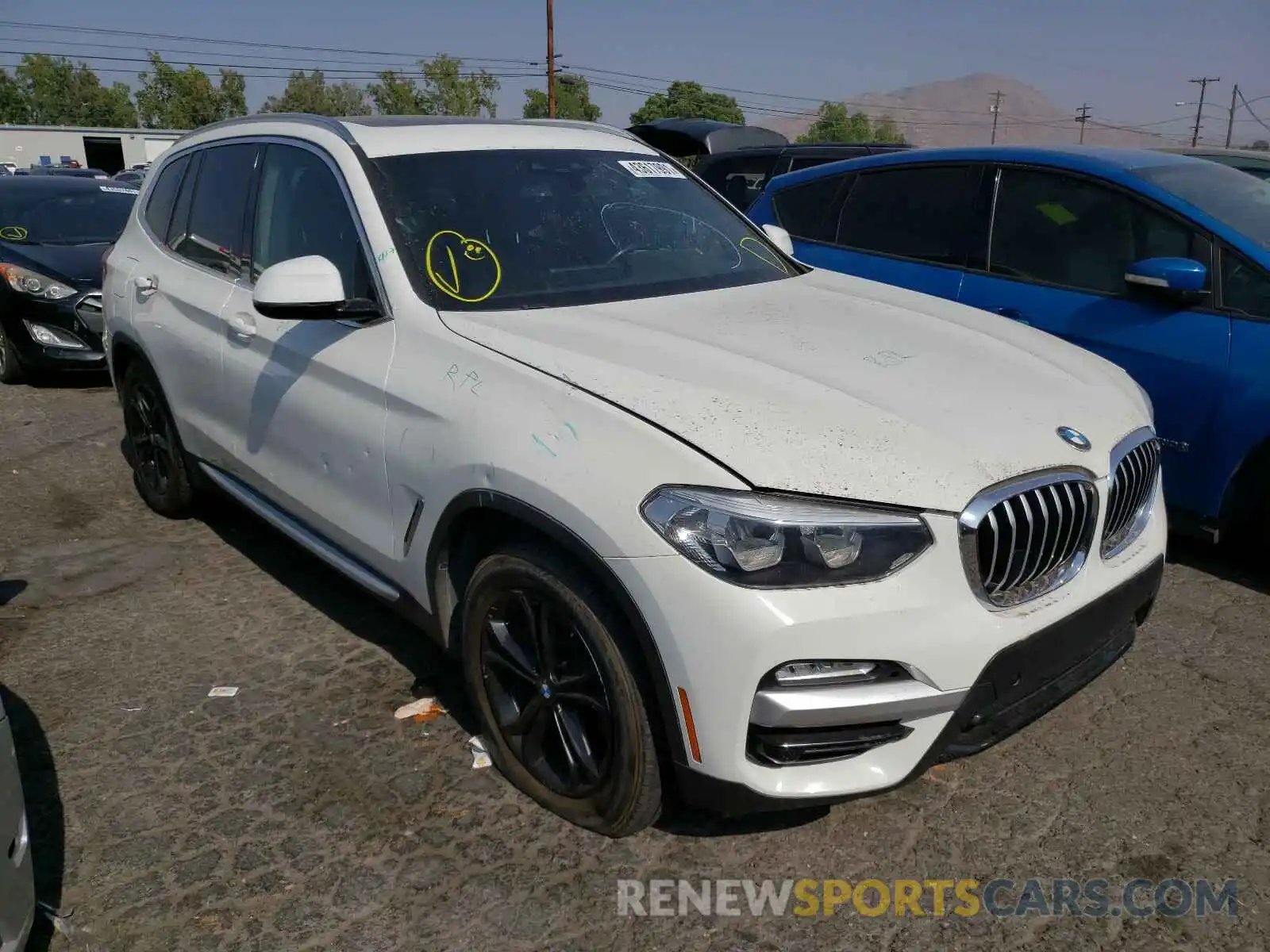 1 Photograph of a damaged car 5UXTR7C52KLF24871 BMW X3 2019