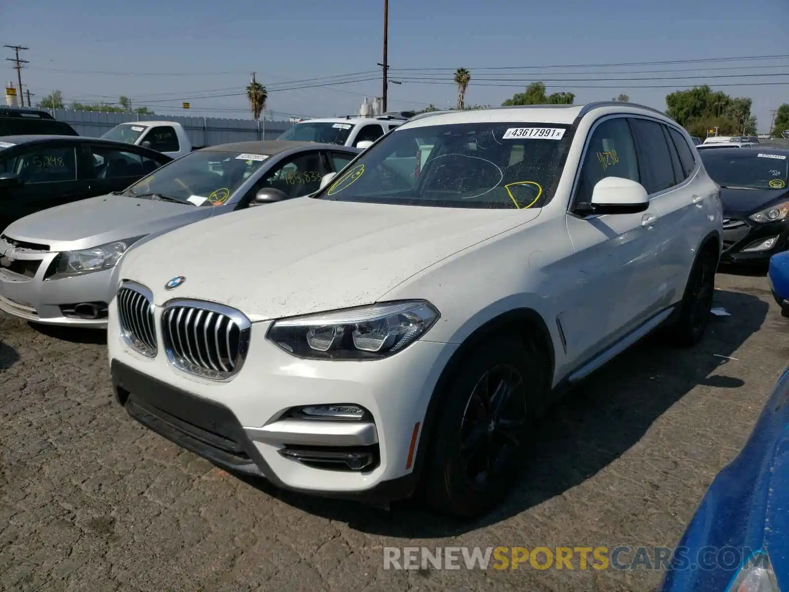 2 Photograph of a damaged car 5UXTR7C52KLF24871 BMW X3 2019