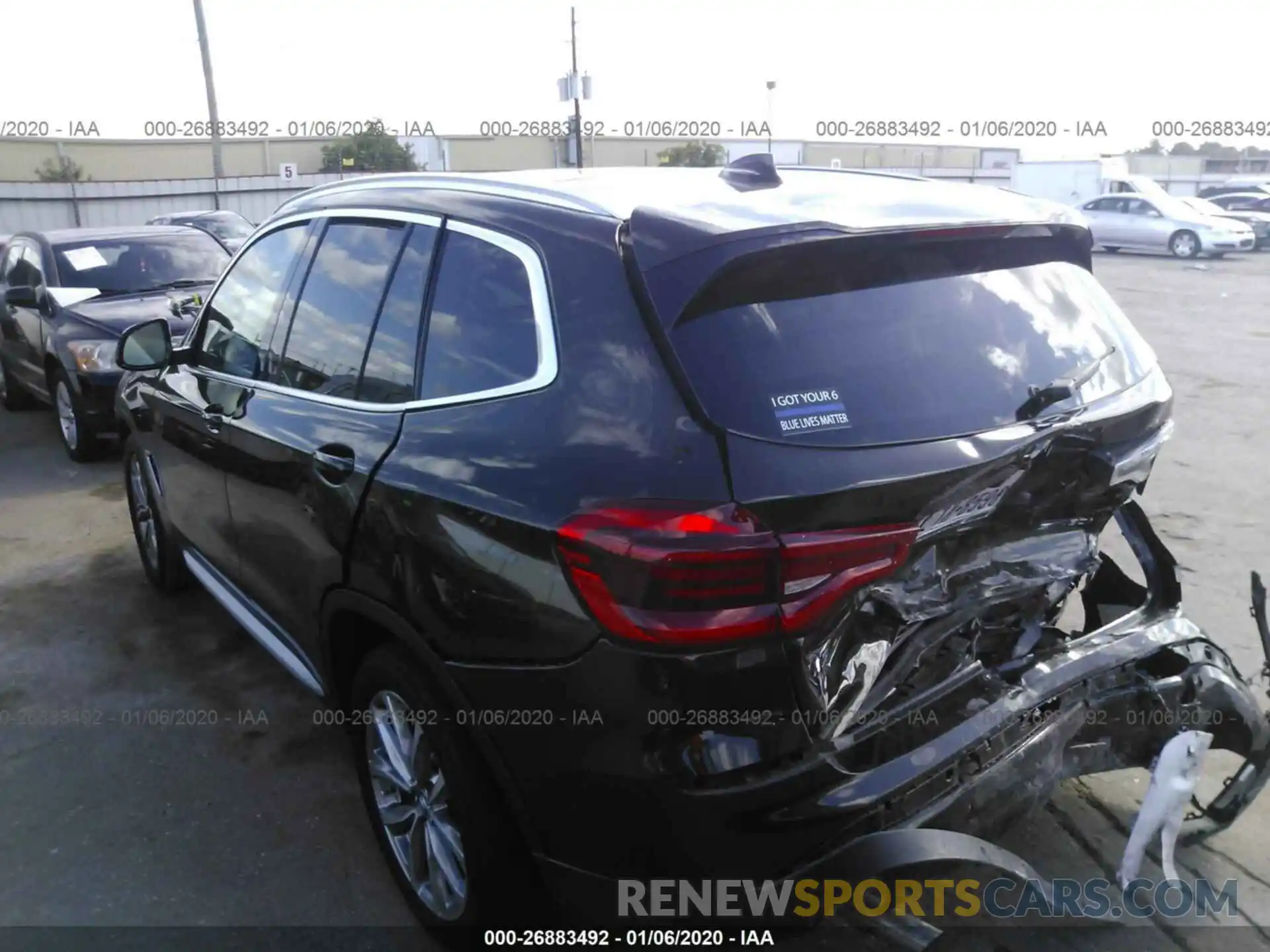 3 Photograph of a damaged car 5UXTR7C52KLF25812 BMW X3 2019