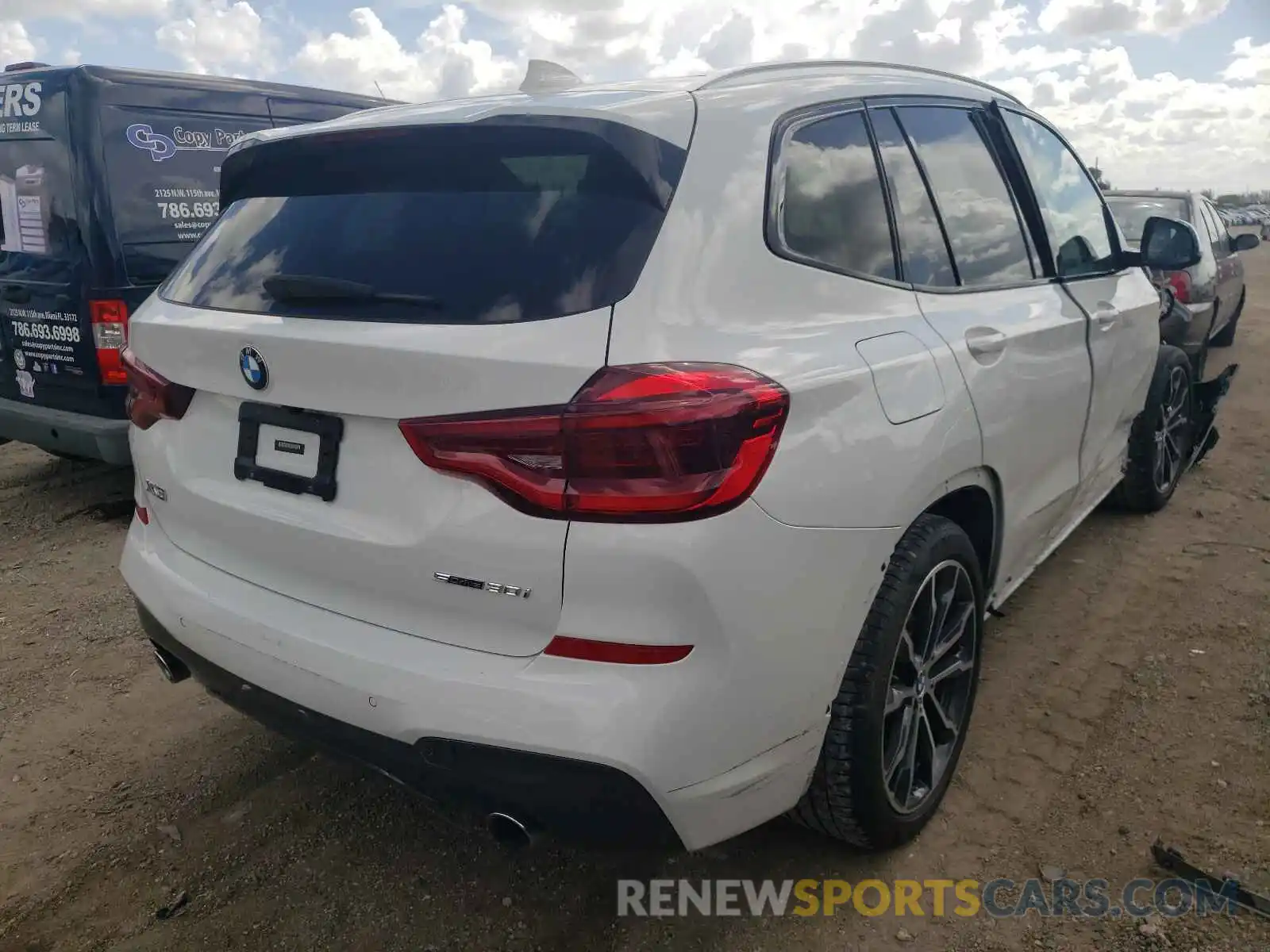 4 Фотография поврежденного автомобиля 5UXTR7C52KLF27558 BMW X3 2019